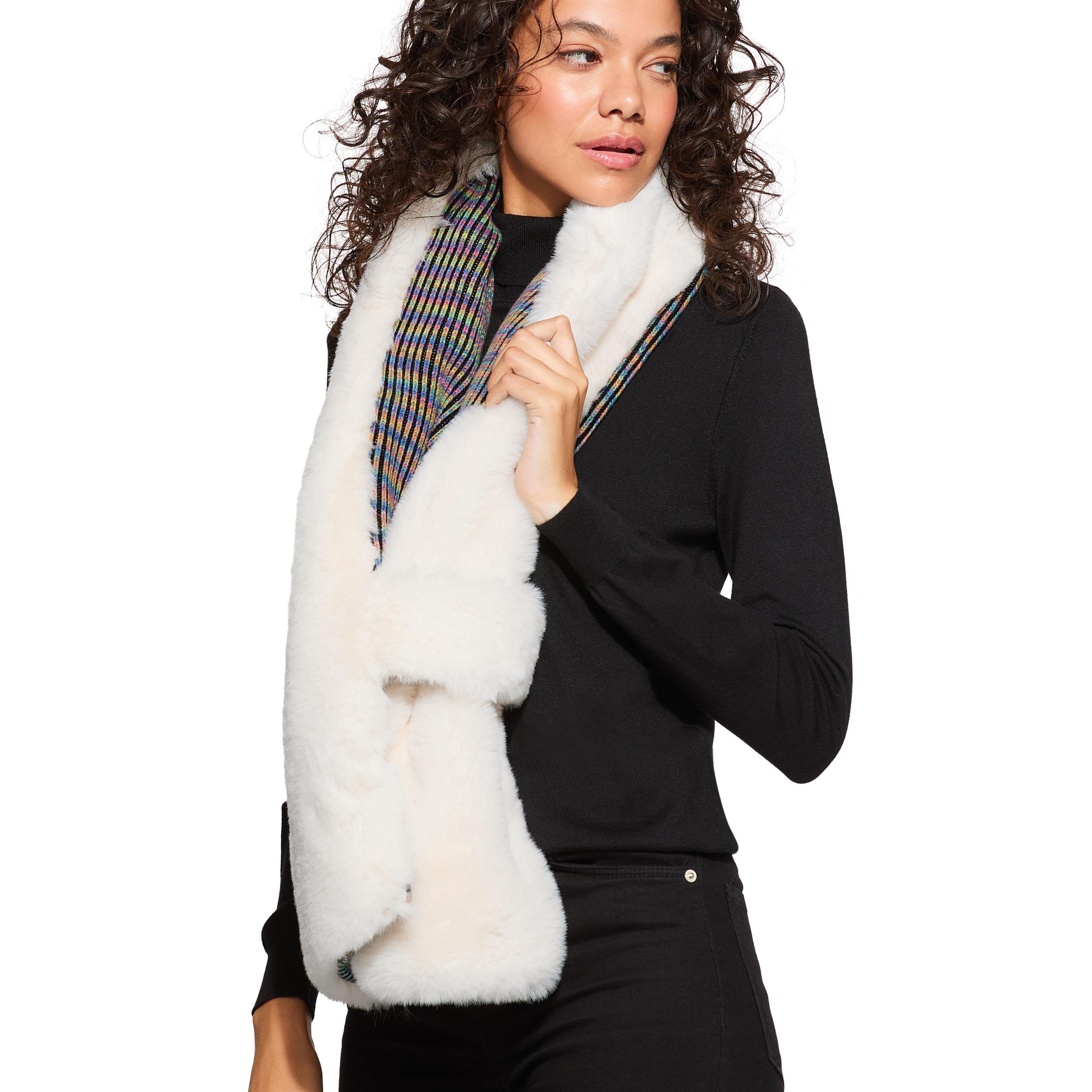 POPPY KNIT SCARF - KURT GEIGER LONDON KNITTED SCARVES