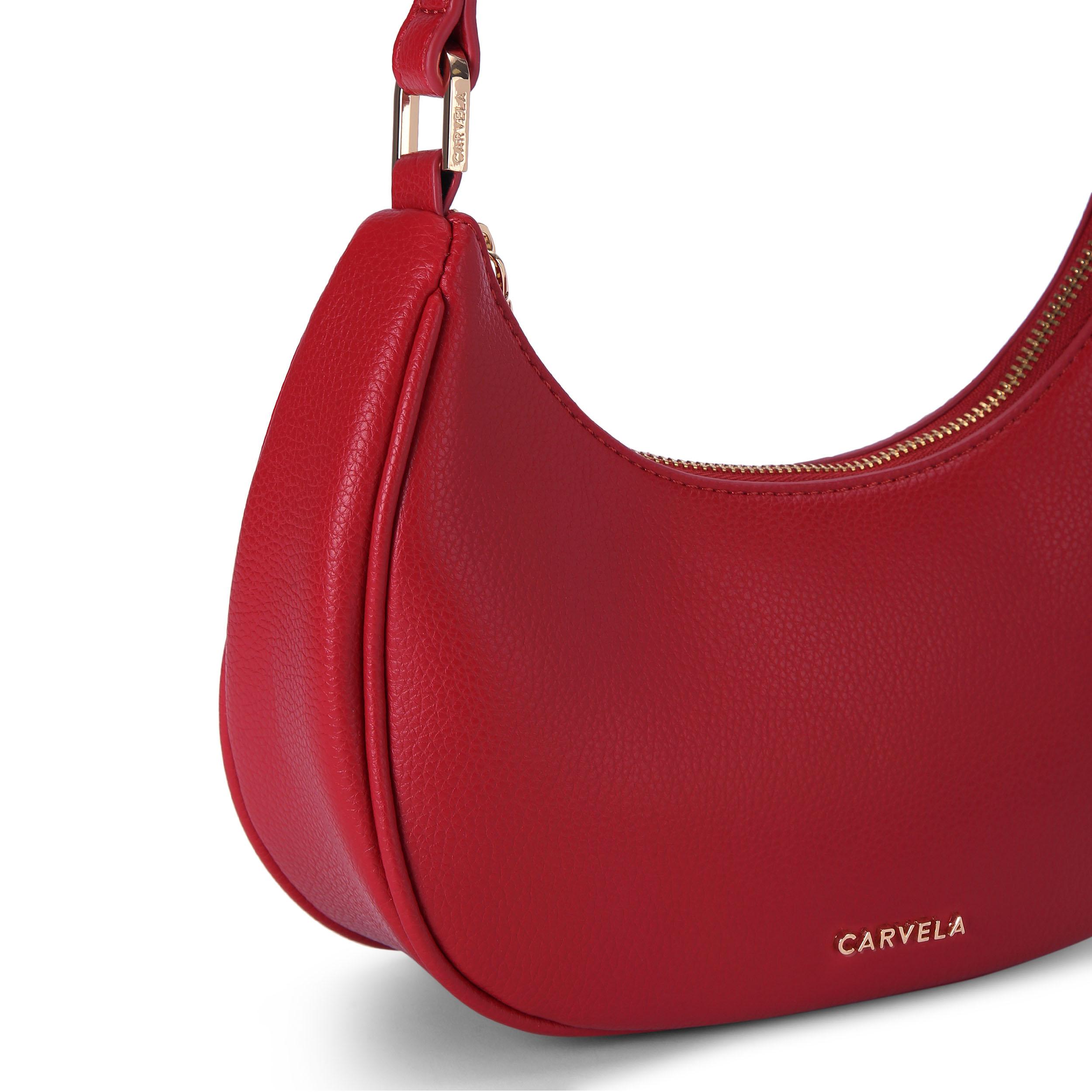 Red carvela bag sale