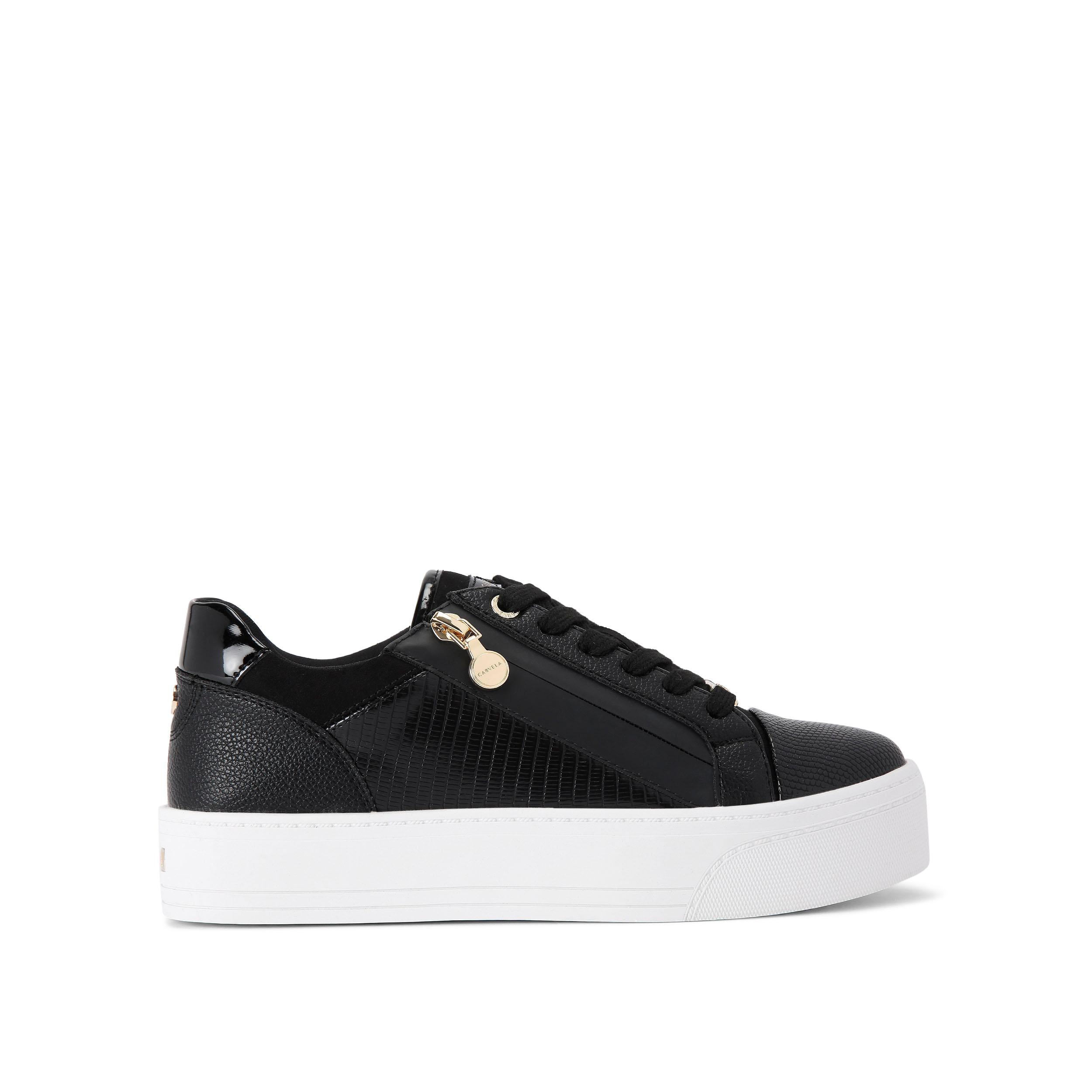 Platform sneakers zwart best sale