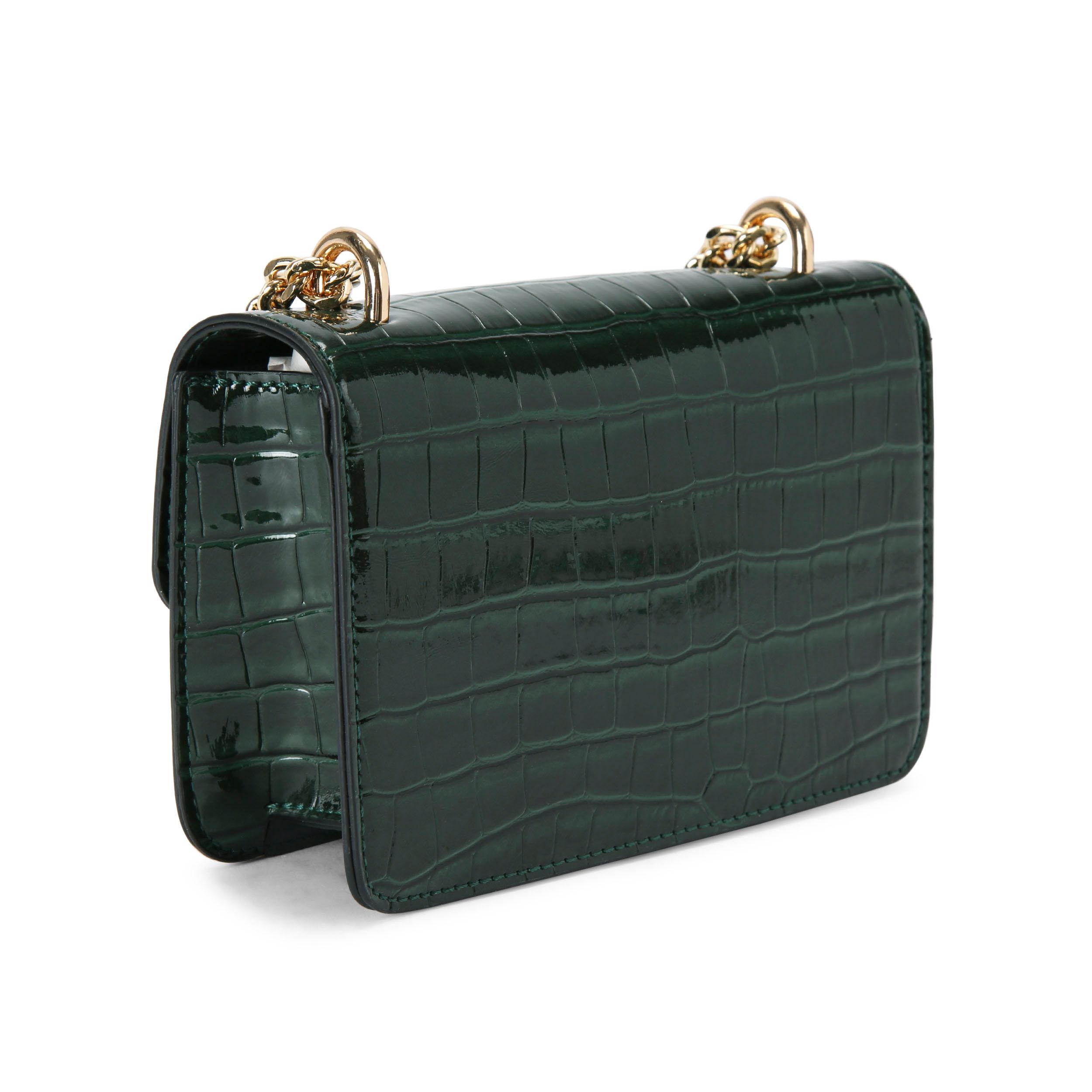 Carvela black croc bag clearance