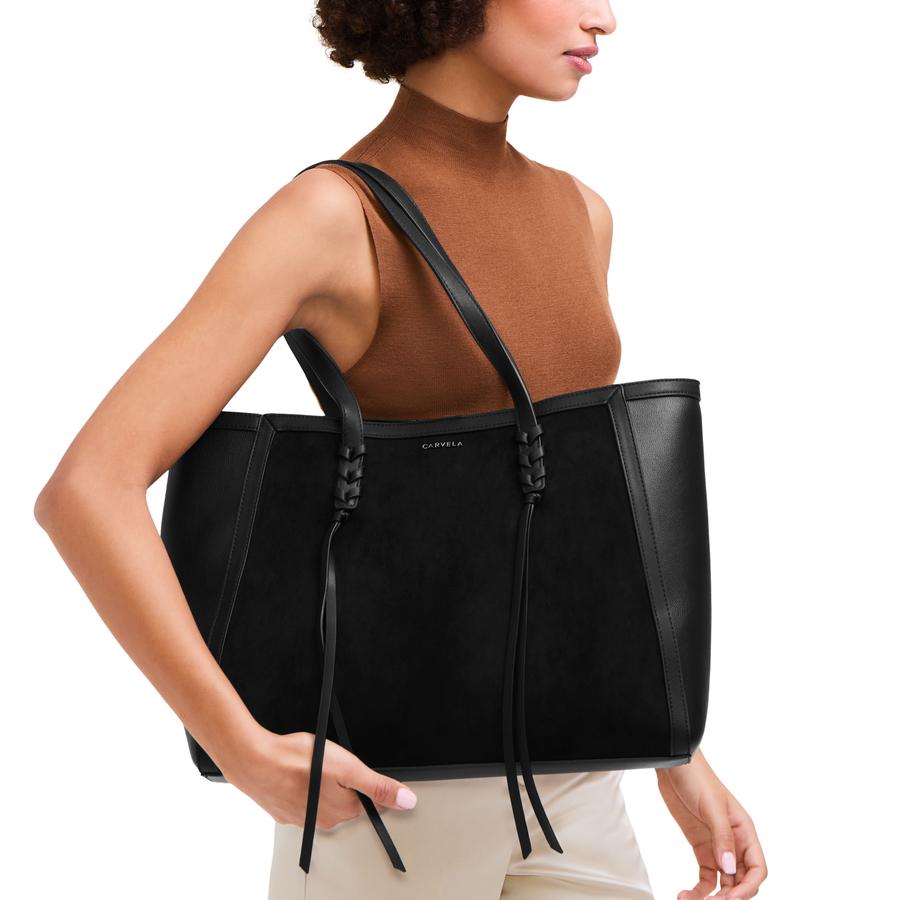 Black winged tote bag sale