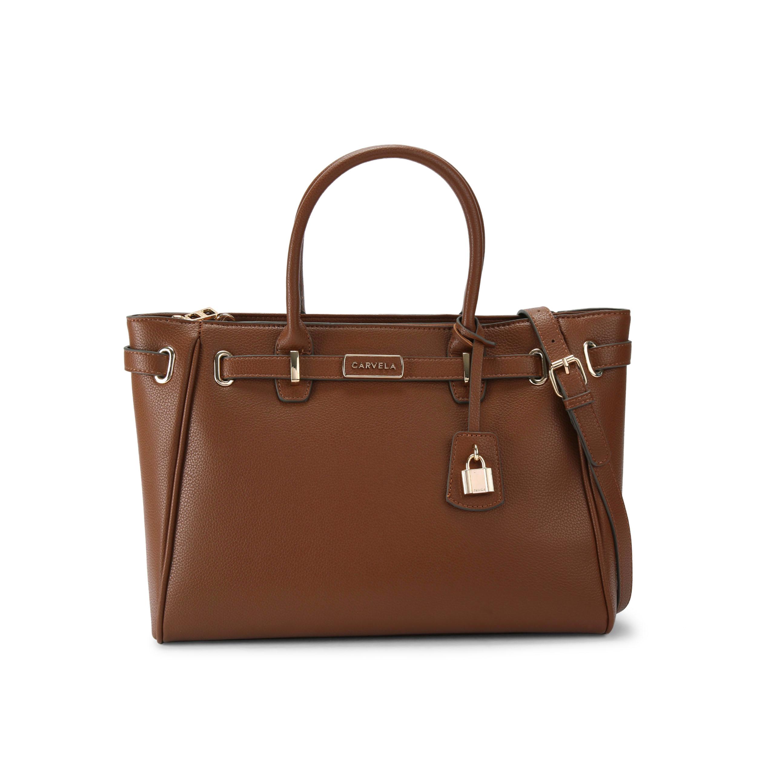Violet Belted Tote Bag