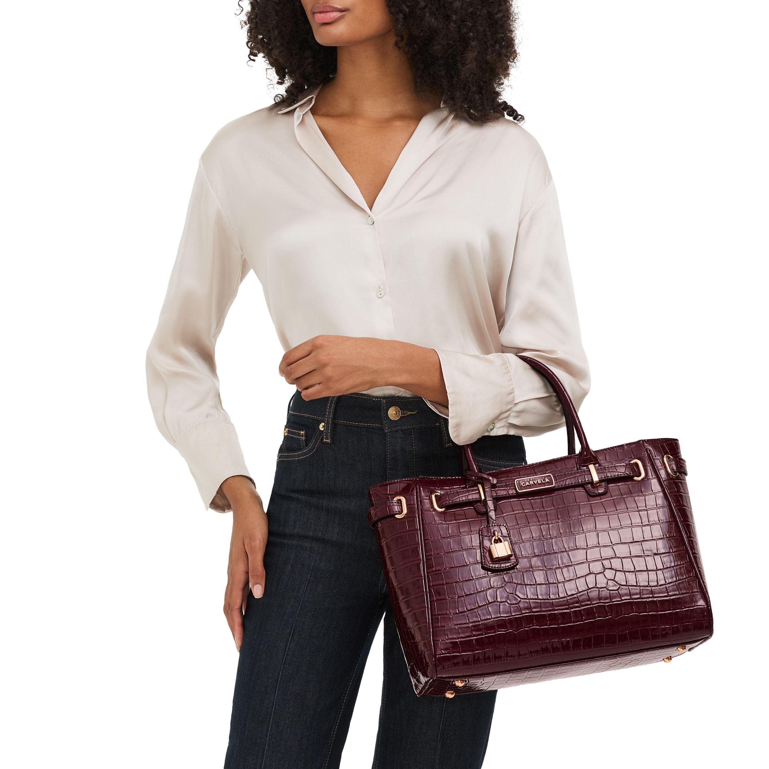 VIOLET BELTED TOTE - CARVELA HANDBAGS