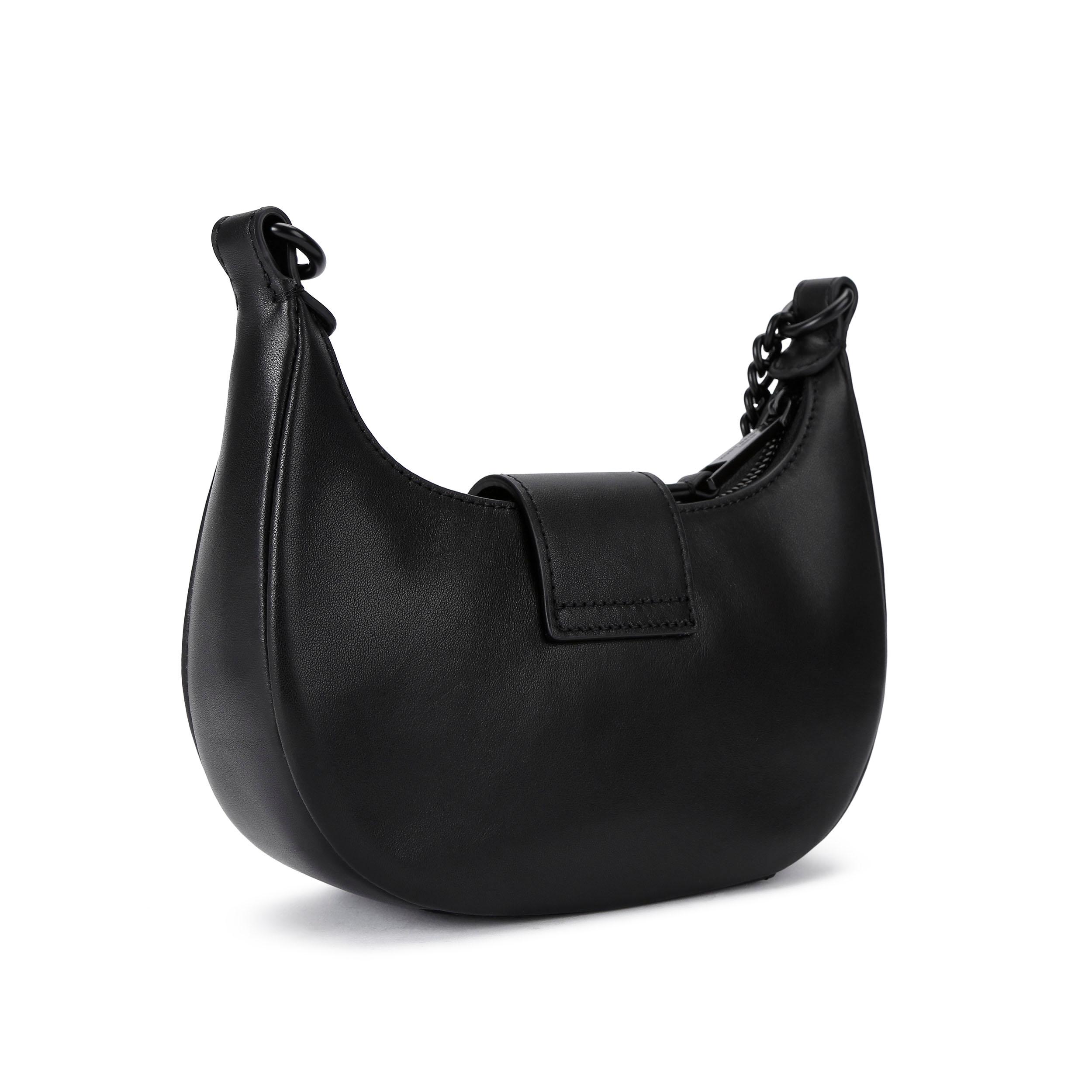 バッグ Archive Grunge Leather Hobo Bag Black Archive Grunge