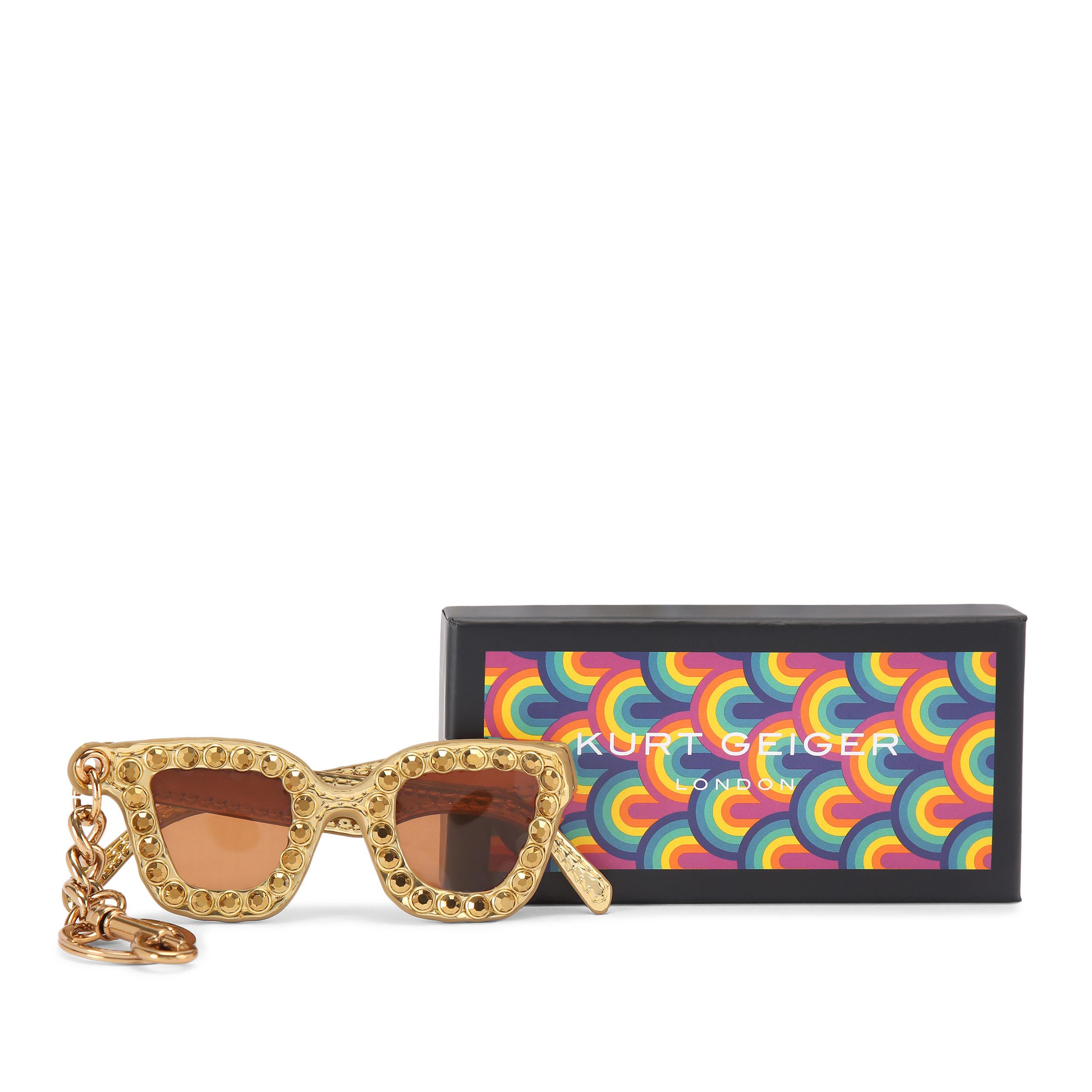 SUNGLASSES CHARM KEYRING - KURT GEIGER LONDON SMALL ACCESSORIES