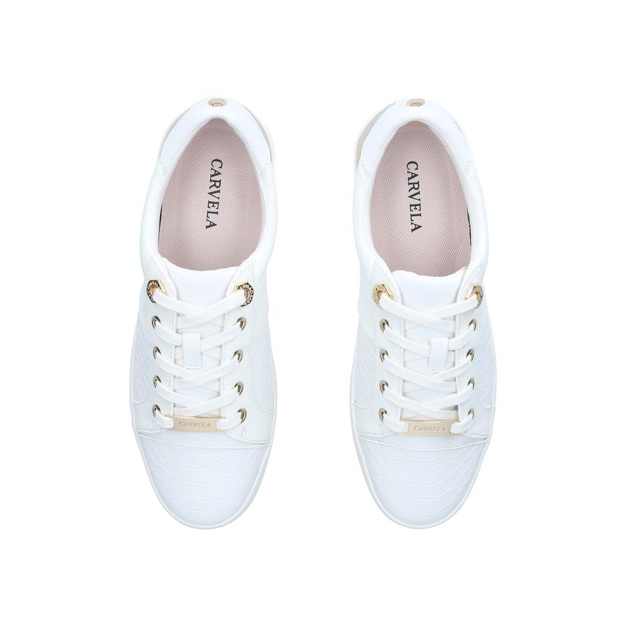 Carvela jagger trainers white hot sale