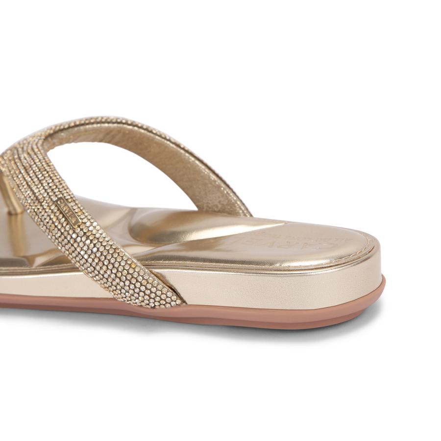 Sandales Femme Carvella Dorées - Taille UK 8 / EUR 41 - Occasion
