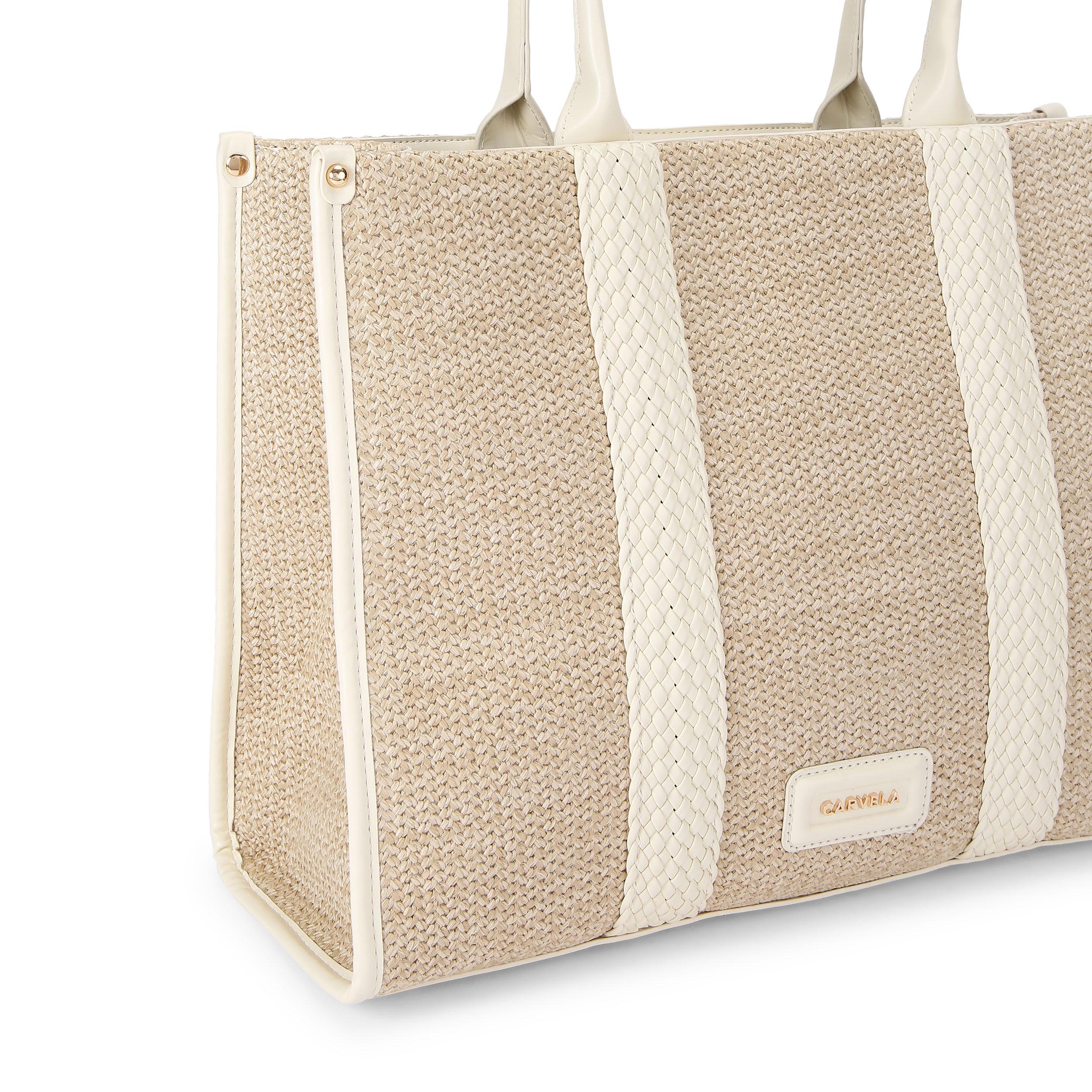 TWISTED RAFFIA TOTE - CARVELA HANDBAGS