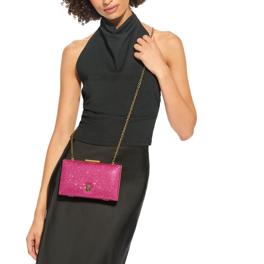 CRYSTAL BOX CLUTCH - KURT GEIGER LONDON EVENING BAGS