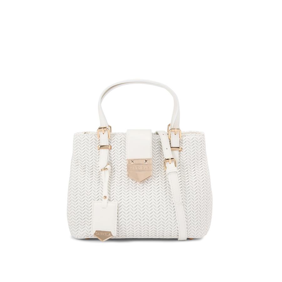 Carla カーラ 撥水Otona mini all in one /White MARIA MINI WEAVE - Carvela HANDBAGS