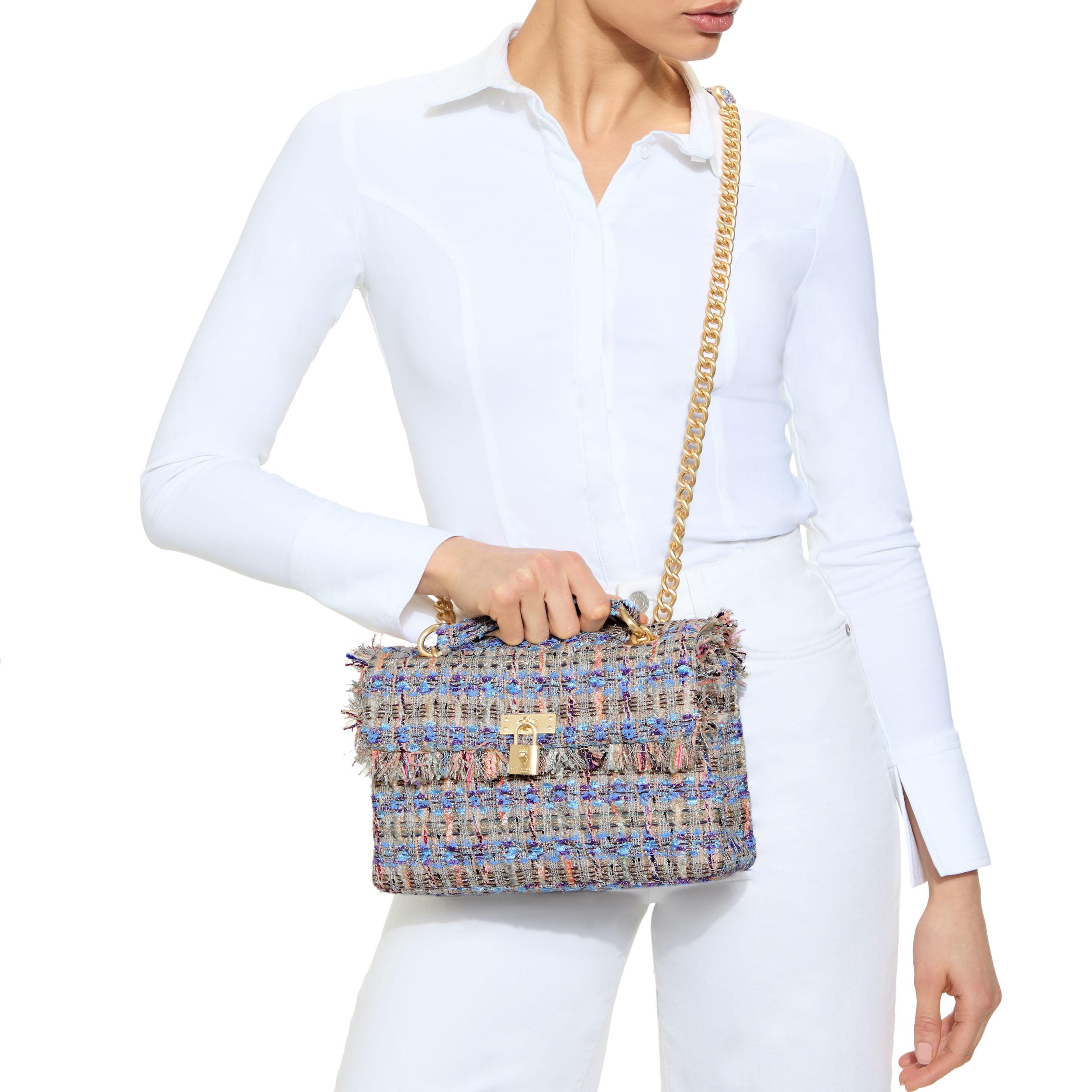 TWEED BRIXTON BAG - KURT GEIGER LONDON DAY BAGS