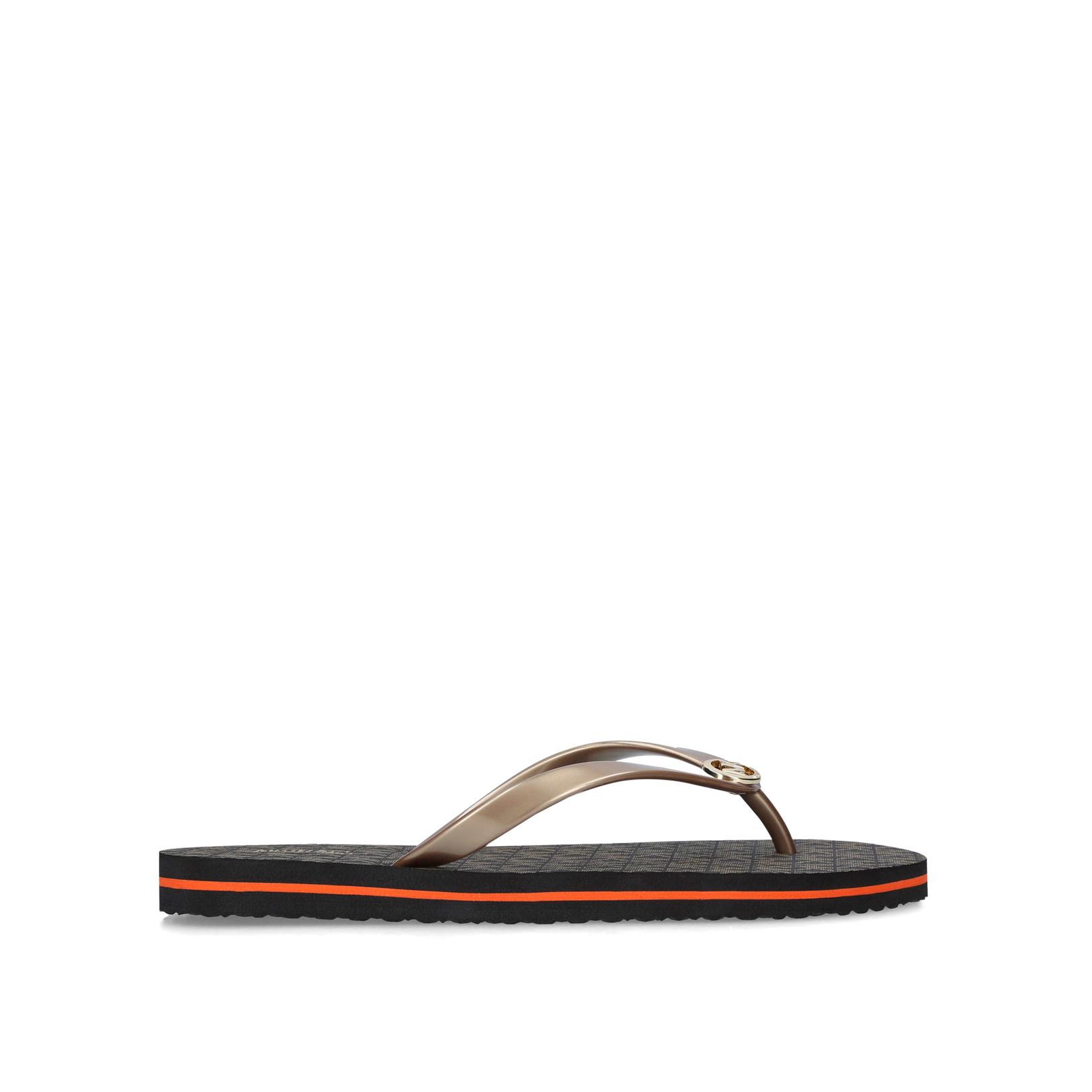 Michael kors navy blue flip flops online