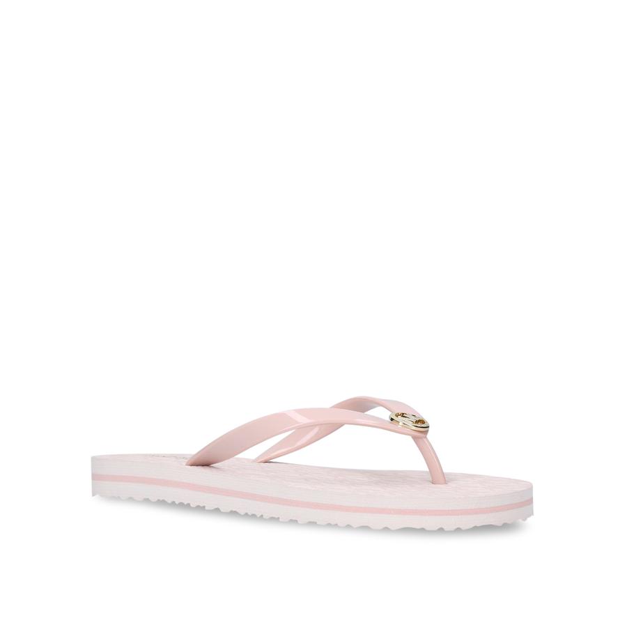 Michael kors flip flops pink on sale