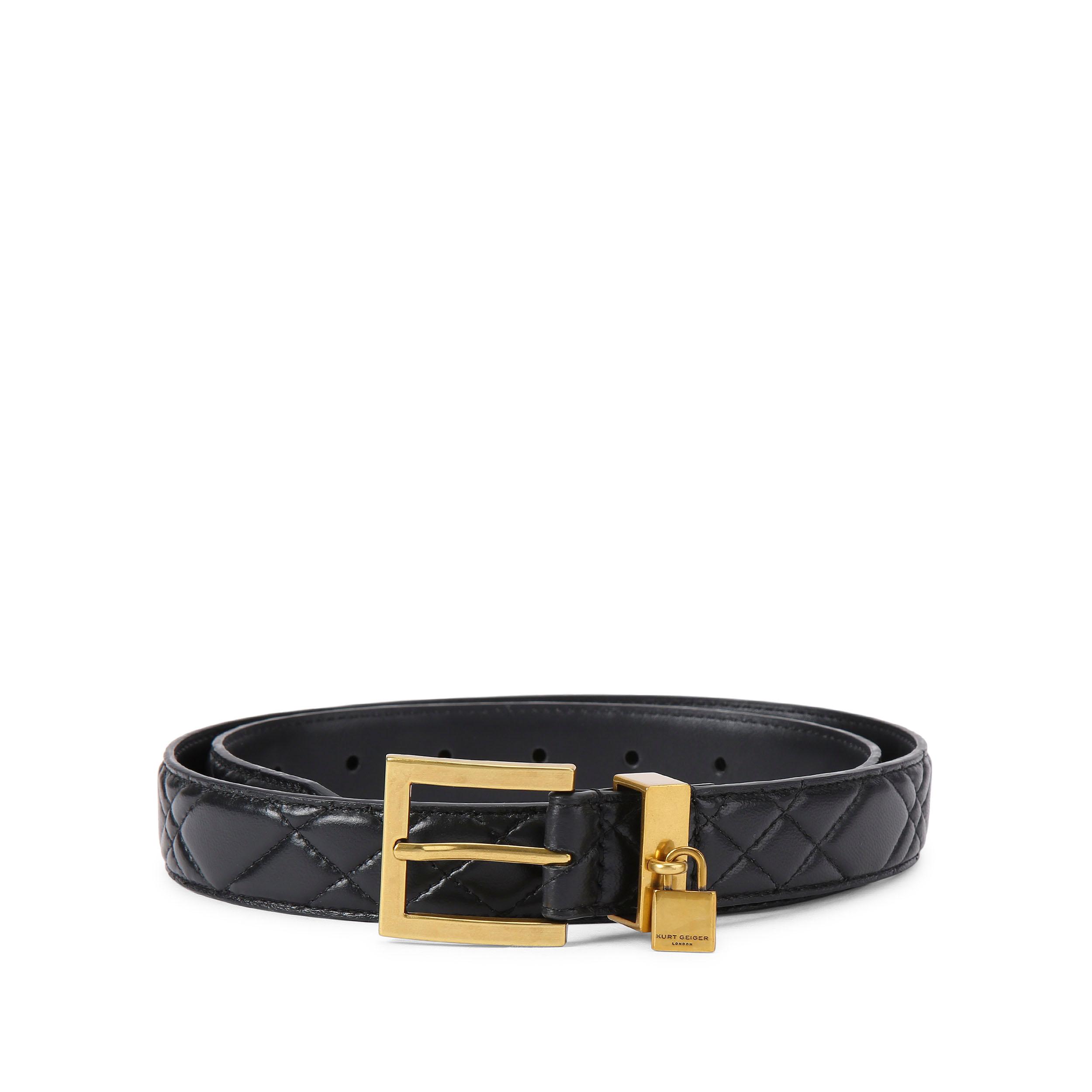 Kurt Geiger London belt Kensington Brown Leather Belt | Designer Belts | Kurt Geiger main image 3