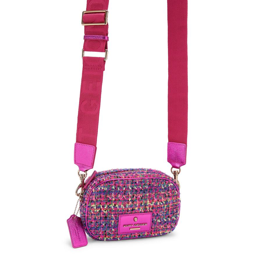 TWEED CHISWICK CAMERA - KURT GEIGER LONDON DAY BAGS