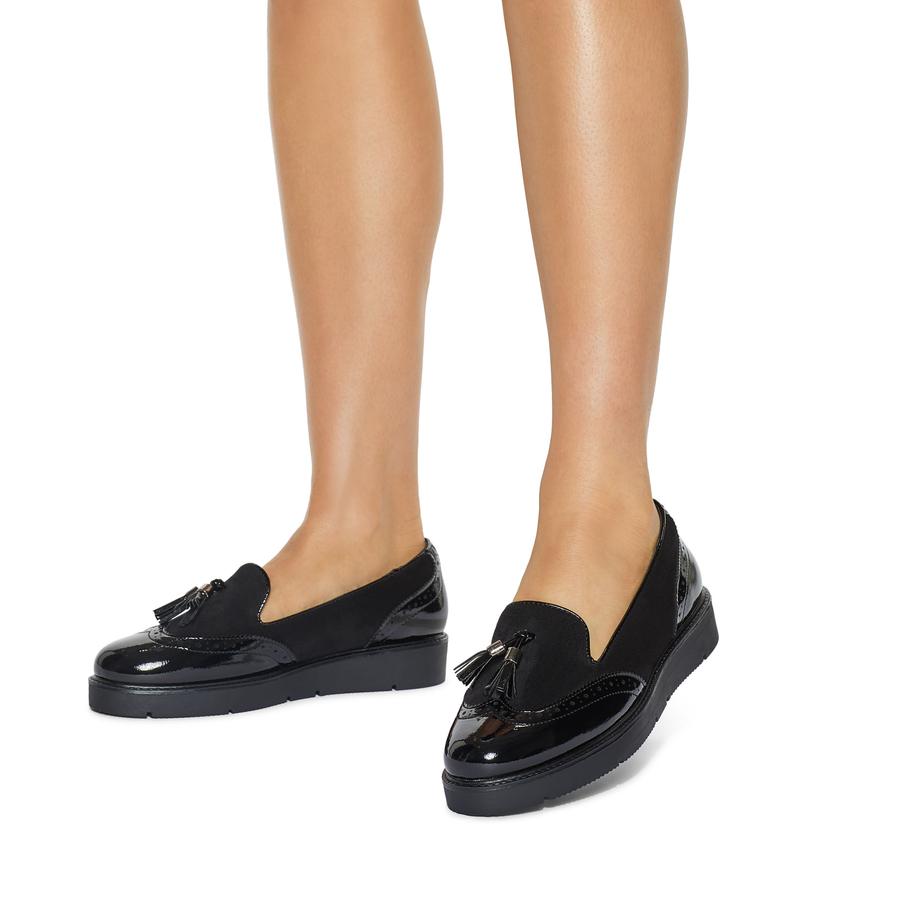 Kurt Geiger Black Patent Leather Slip-On Loafers Alistair Black Patent Leather Loafers | Kurt Geiger main image 3