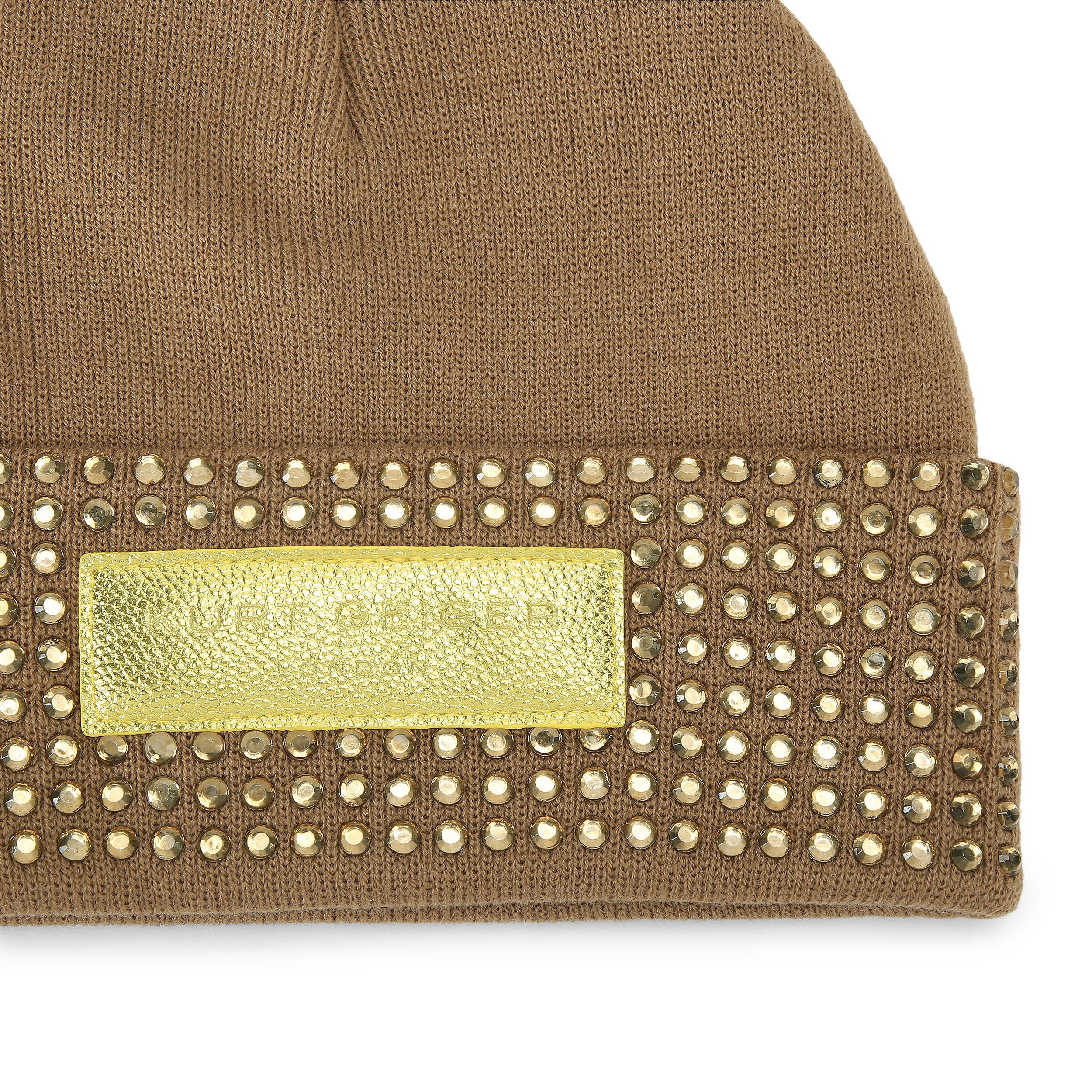 CRYSTAL CUFF BEANIE - KURT GEIGER LONDON HATS