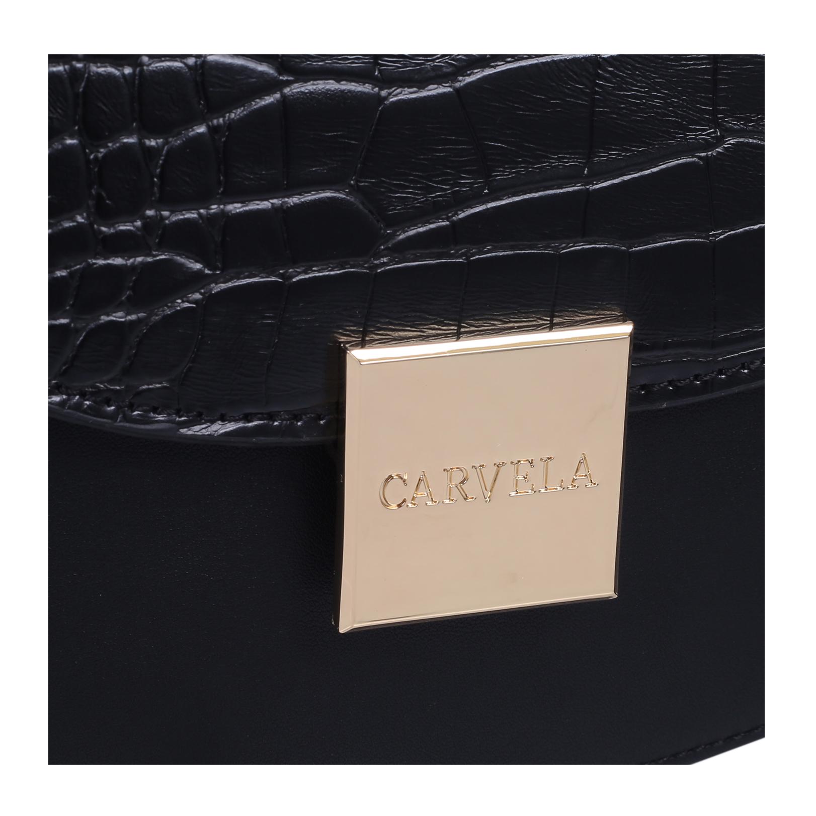 Carvela Black Cross Body Saddle Bag JILL SADDLE XBODY CARVELA HANDBAGS