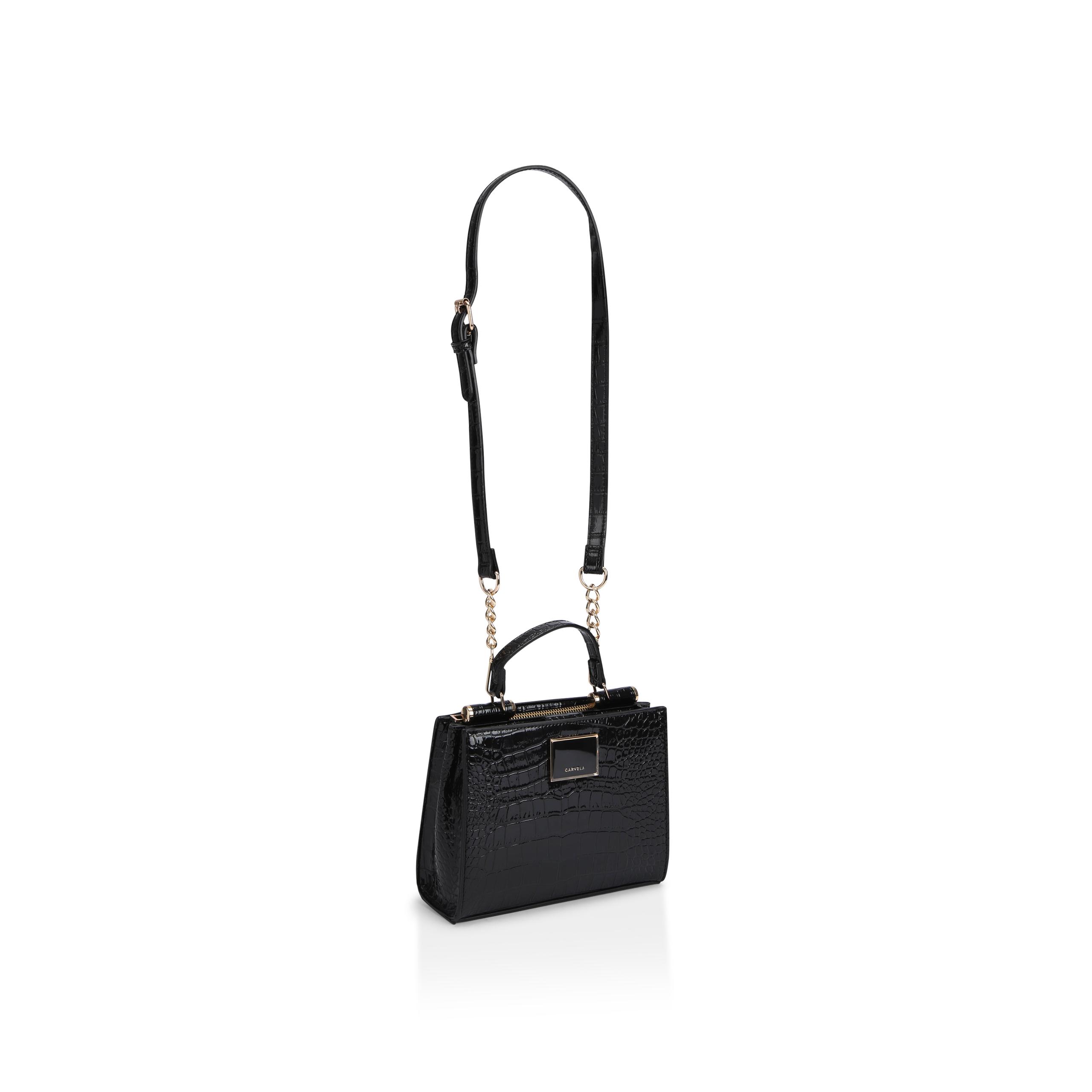 Carvela black shop mini tote bag