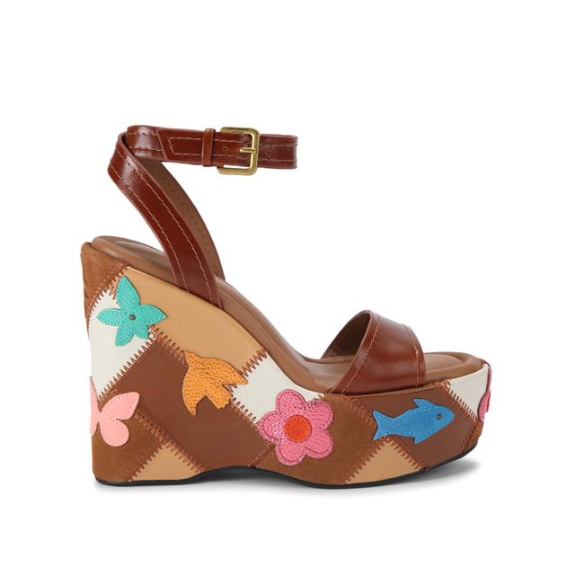 Kurt Geiger London Patchwork Platform Wedge Heel
