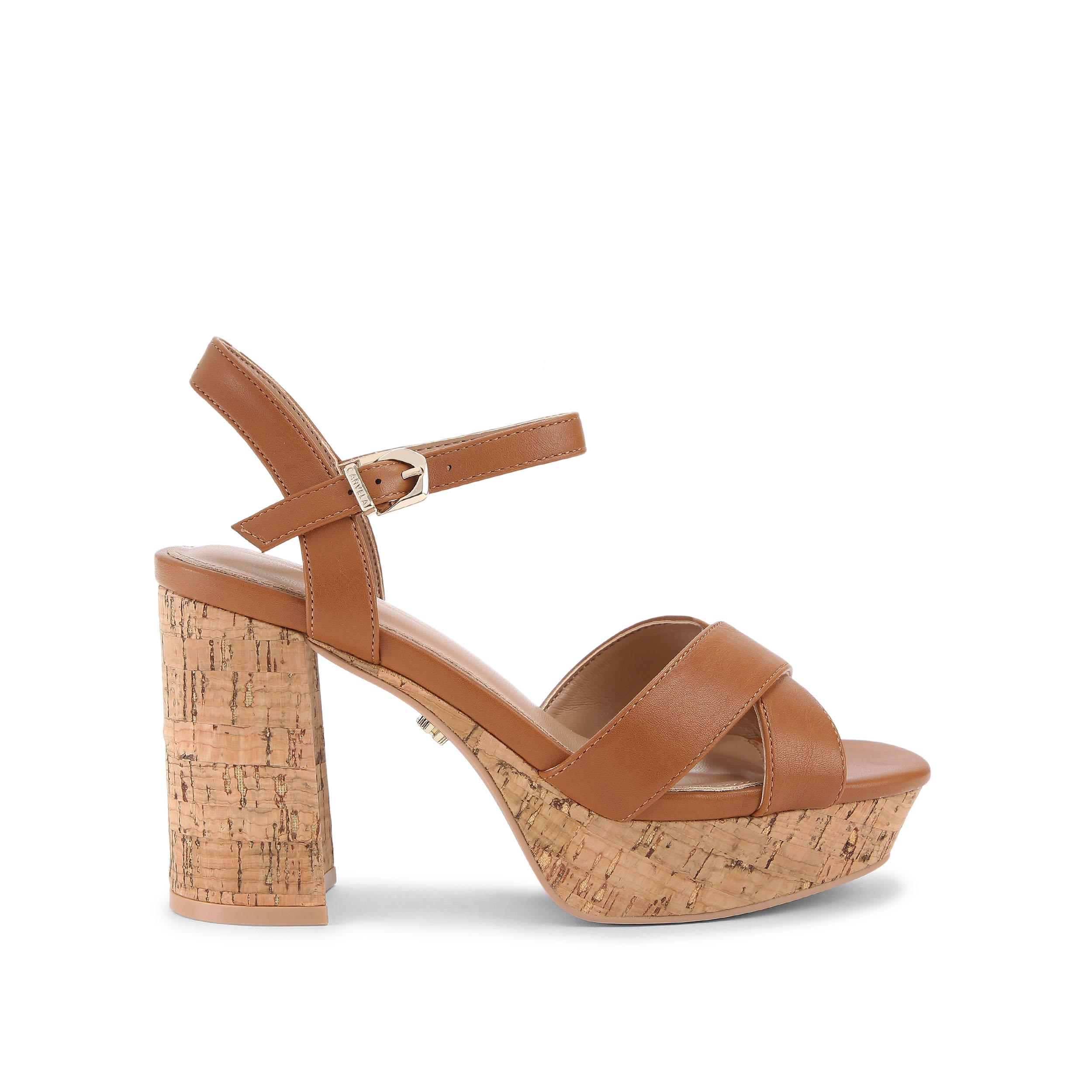 Sonata Cork Heel - tan