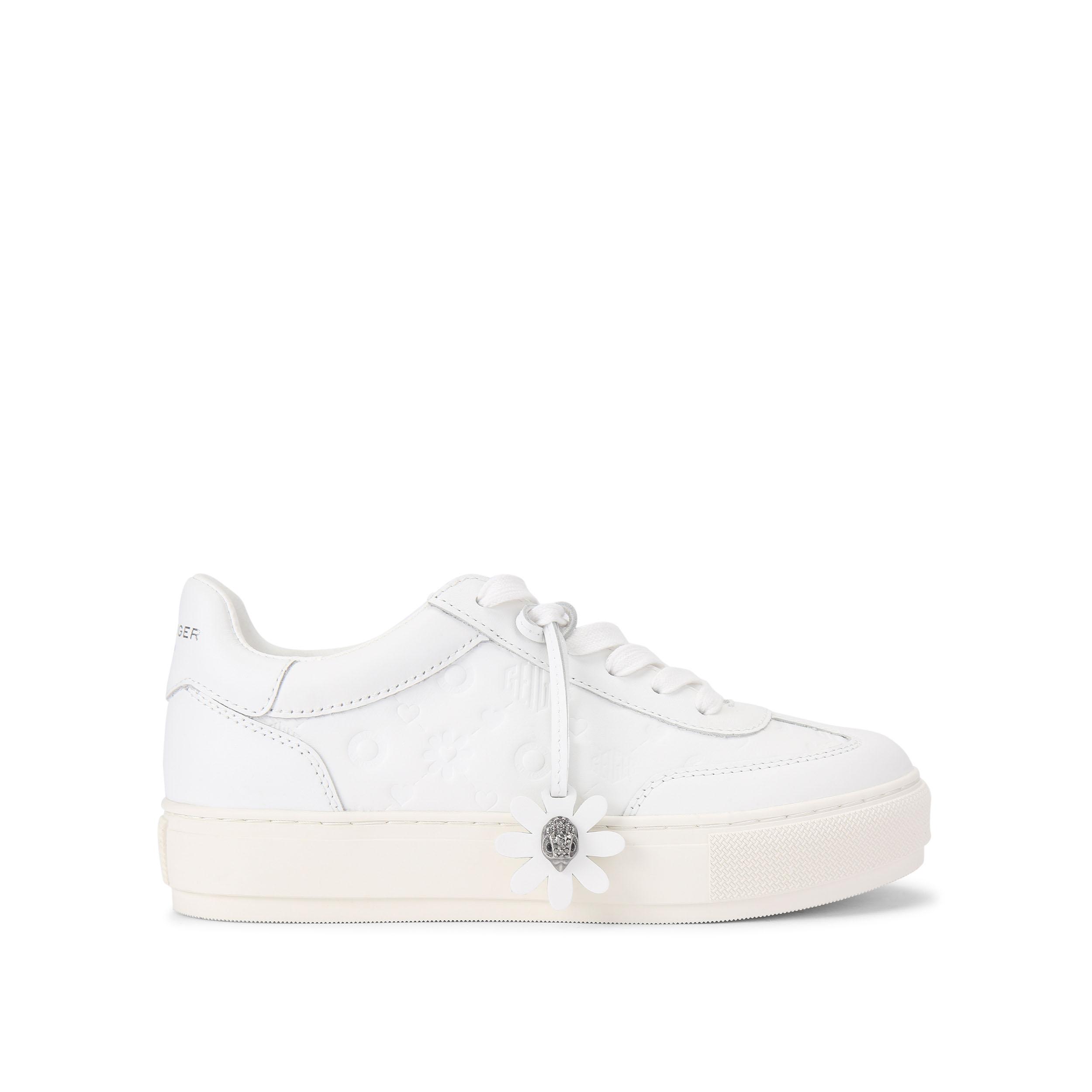 Monogram Flatform Sneaker - white