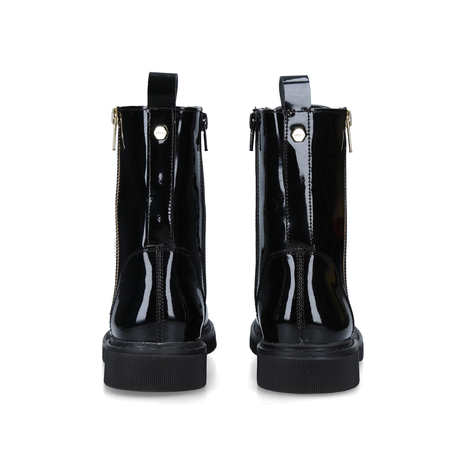 Carvela top patent boots