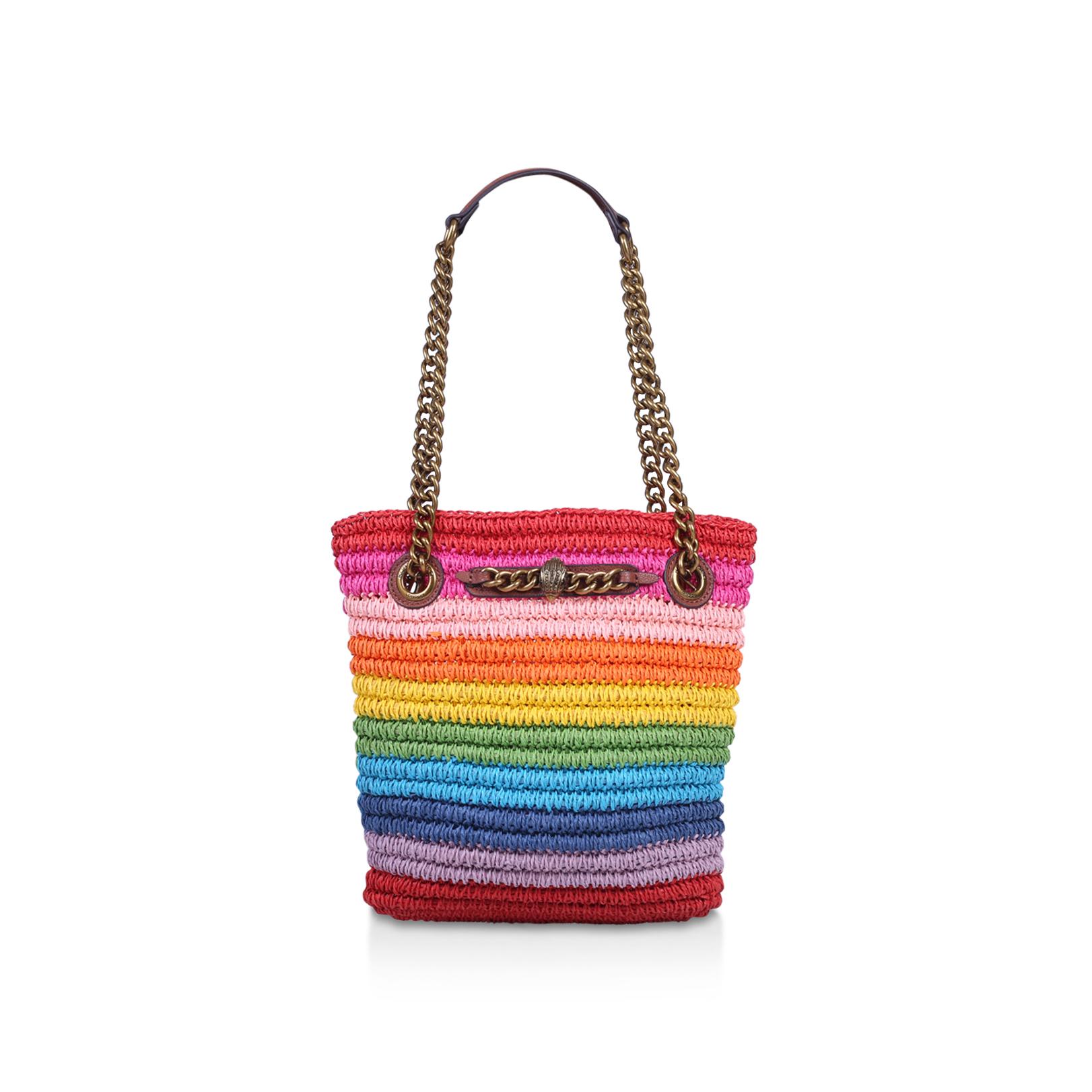 Kurt geiger chelsea raffia tote 2025