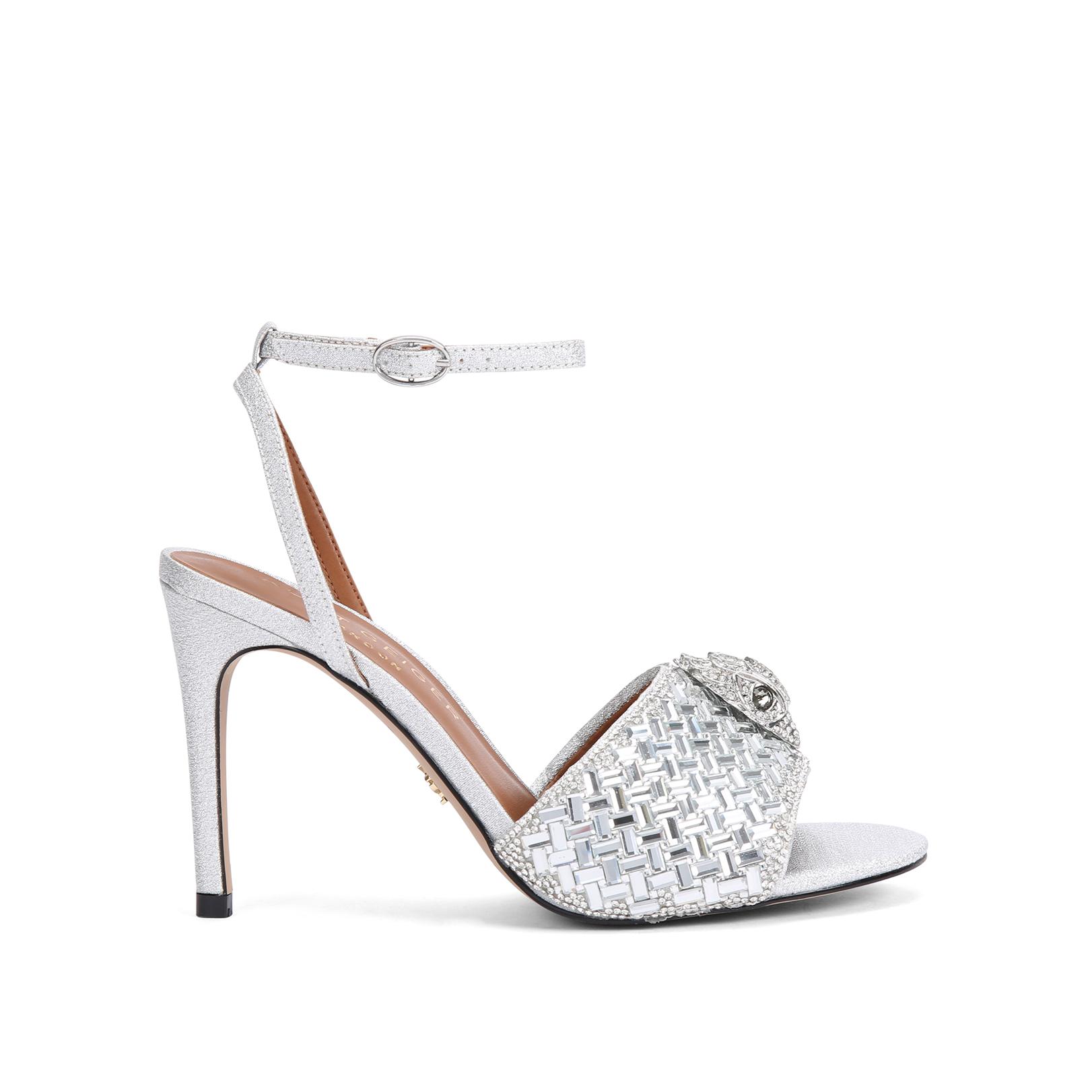 Kurt geiger silver on sale wedges