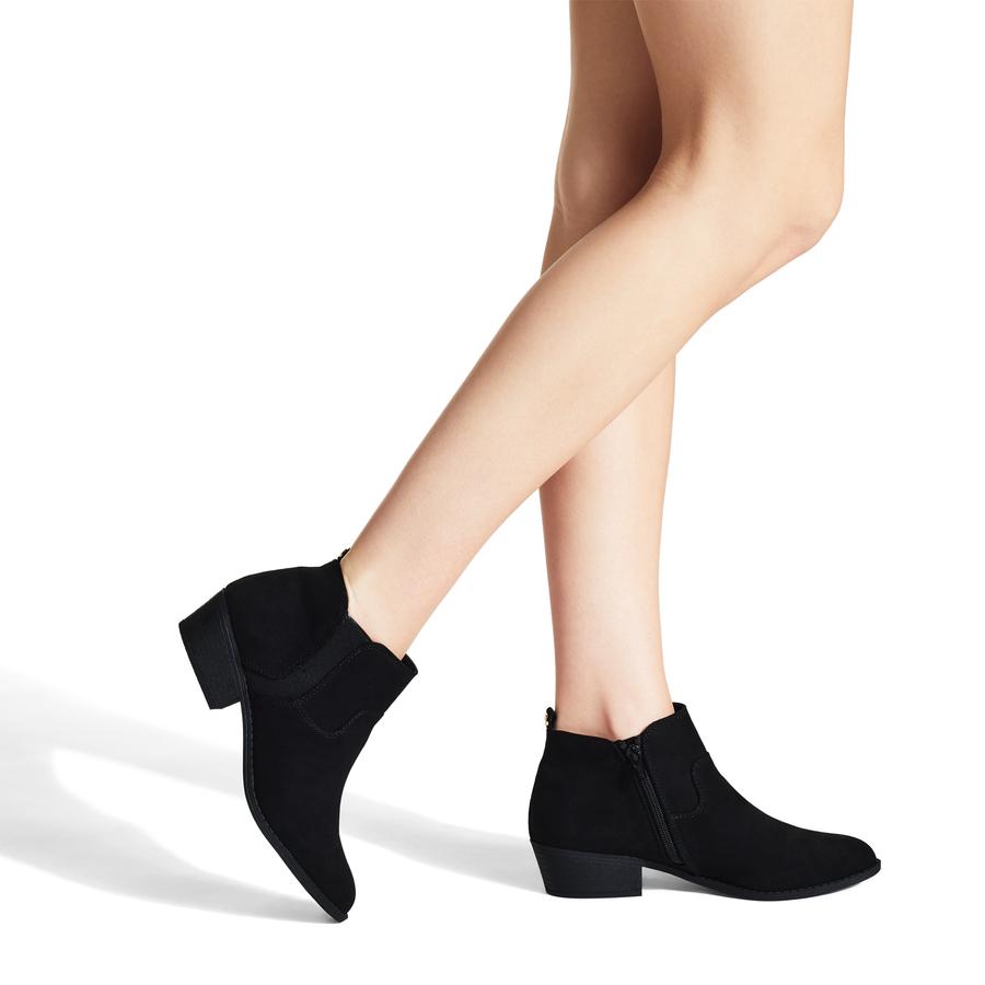 Miss kg black ankle boots hotsell