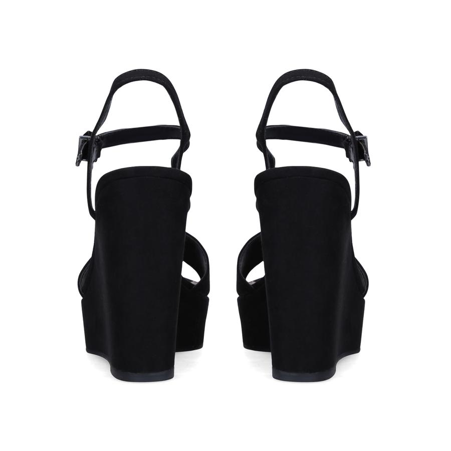 Carvela black wedges shop