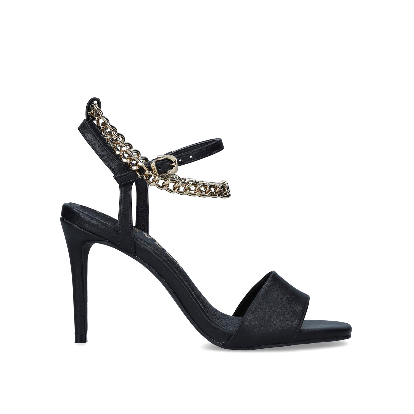 Carvela black outlet strappy heels