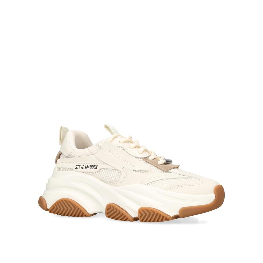 Steve madden white platform sneakers on sale