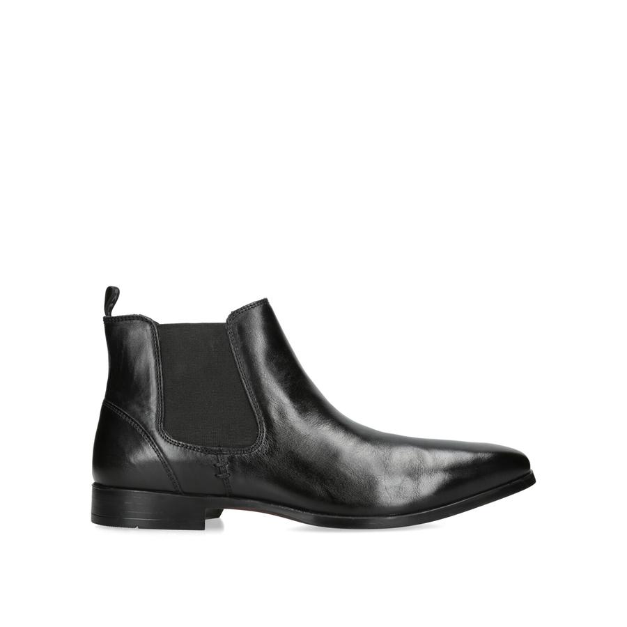 Black leather boots mens india best sale