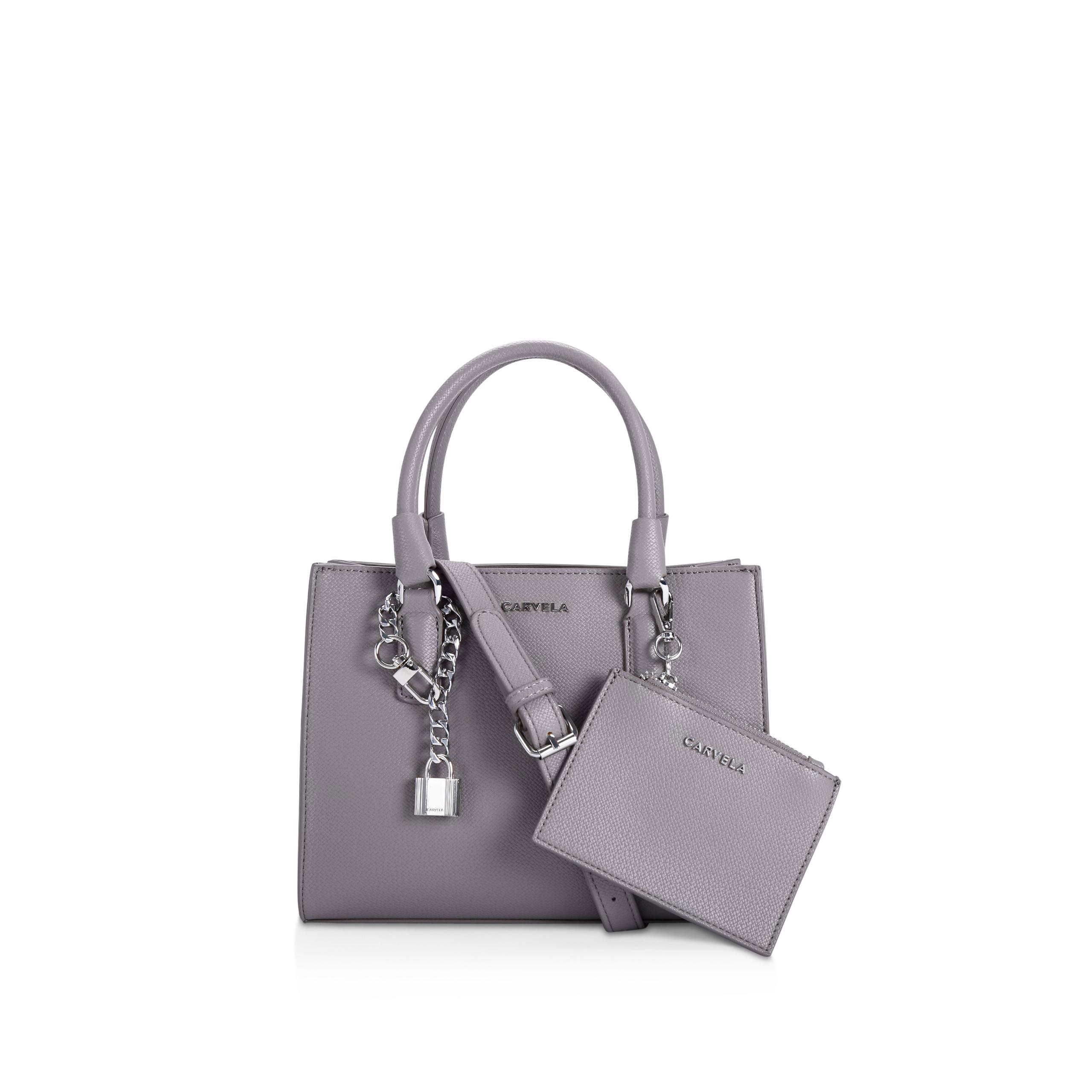 Grey outlet carvela purse