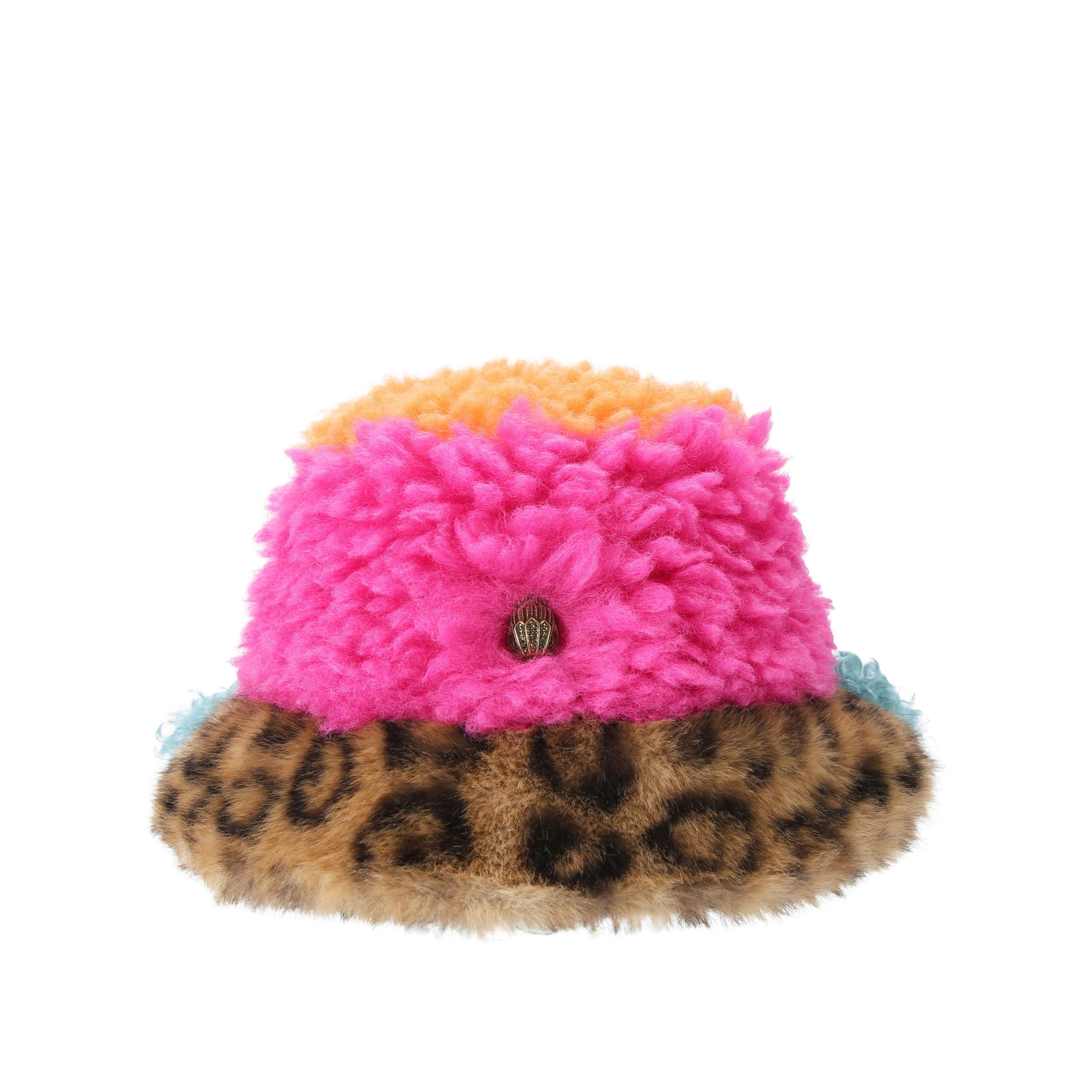 Kurt Geiger London Southbank Leopard Beanie Kurt Geiger London Leopard Cuffed Beanie at Hamilton Place  main image 4