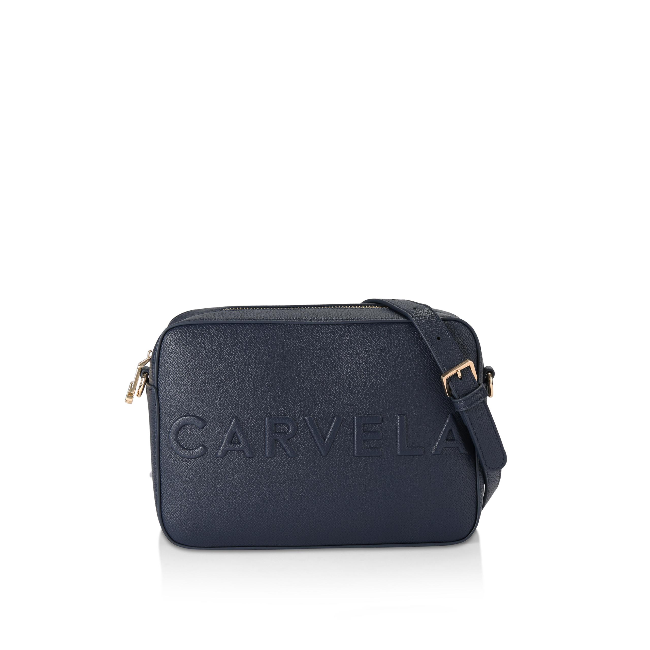 Carvela navy 2025 clutch bag