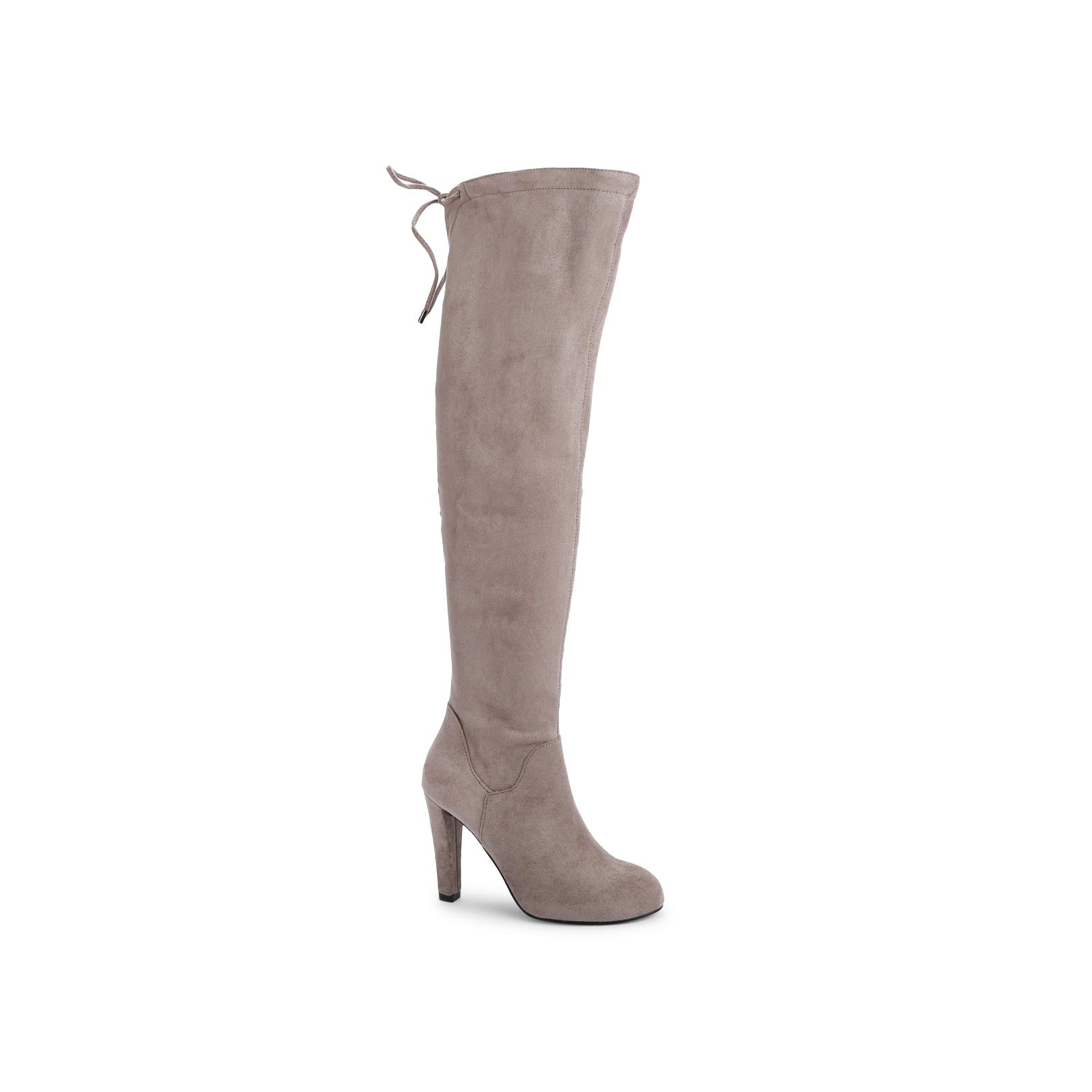 Light grey over knee clearance boots