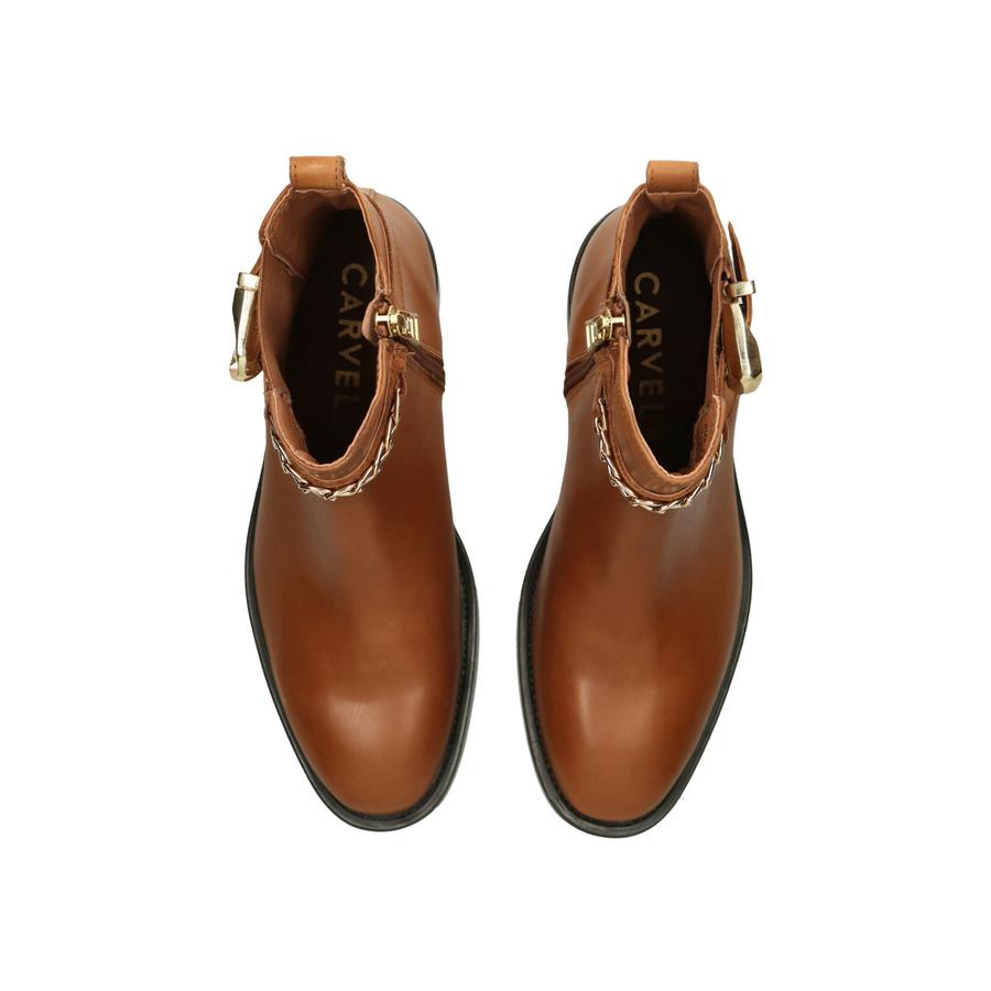 Carvela smart tan boots best sale