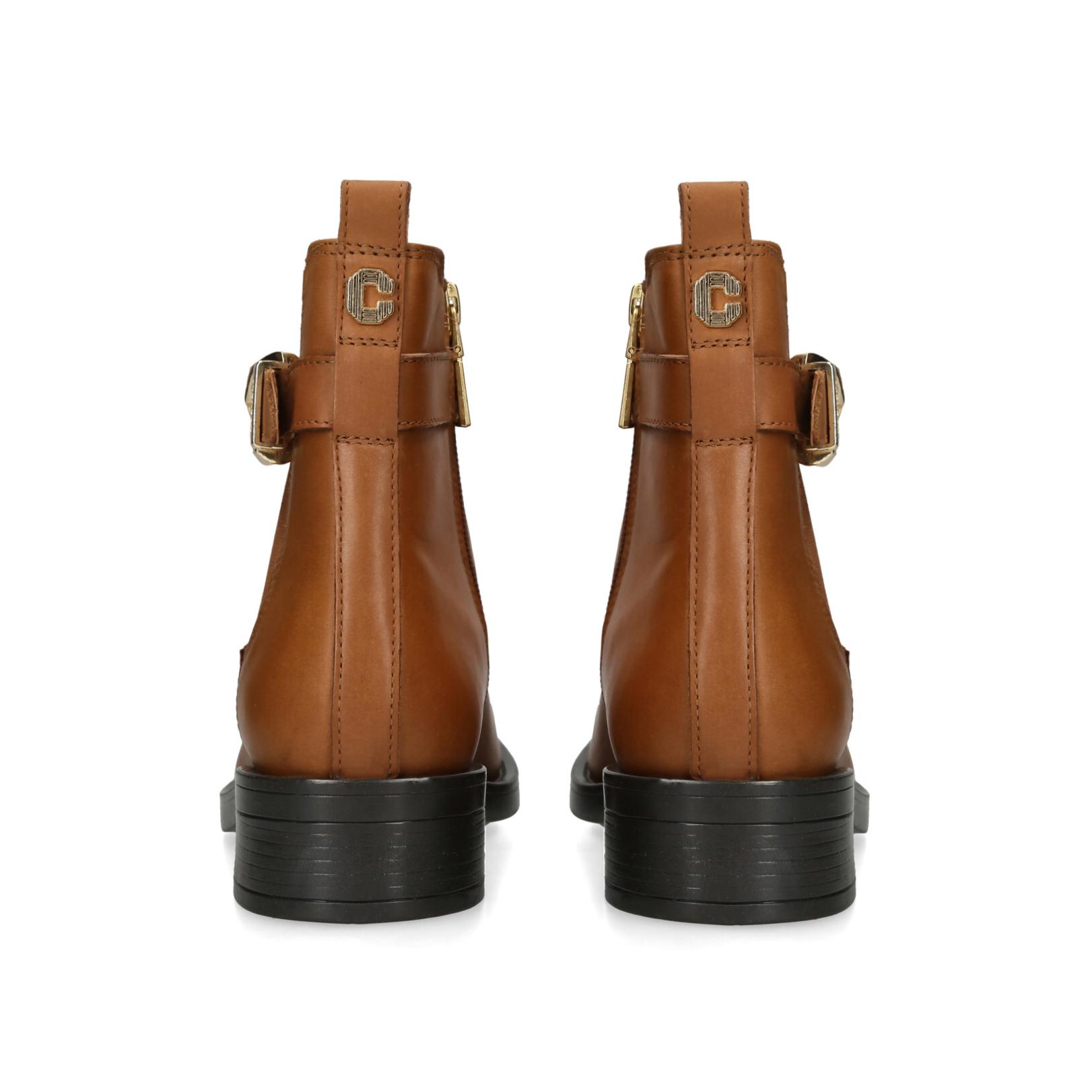 Carvela storm flat ankle boots tan clearance