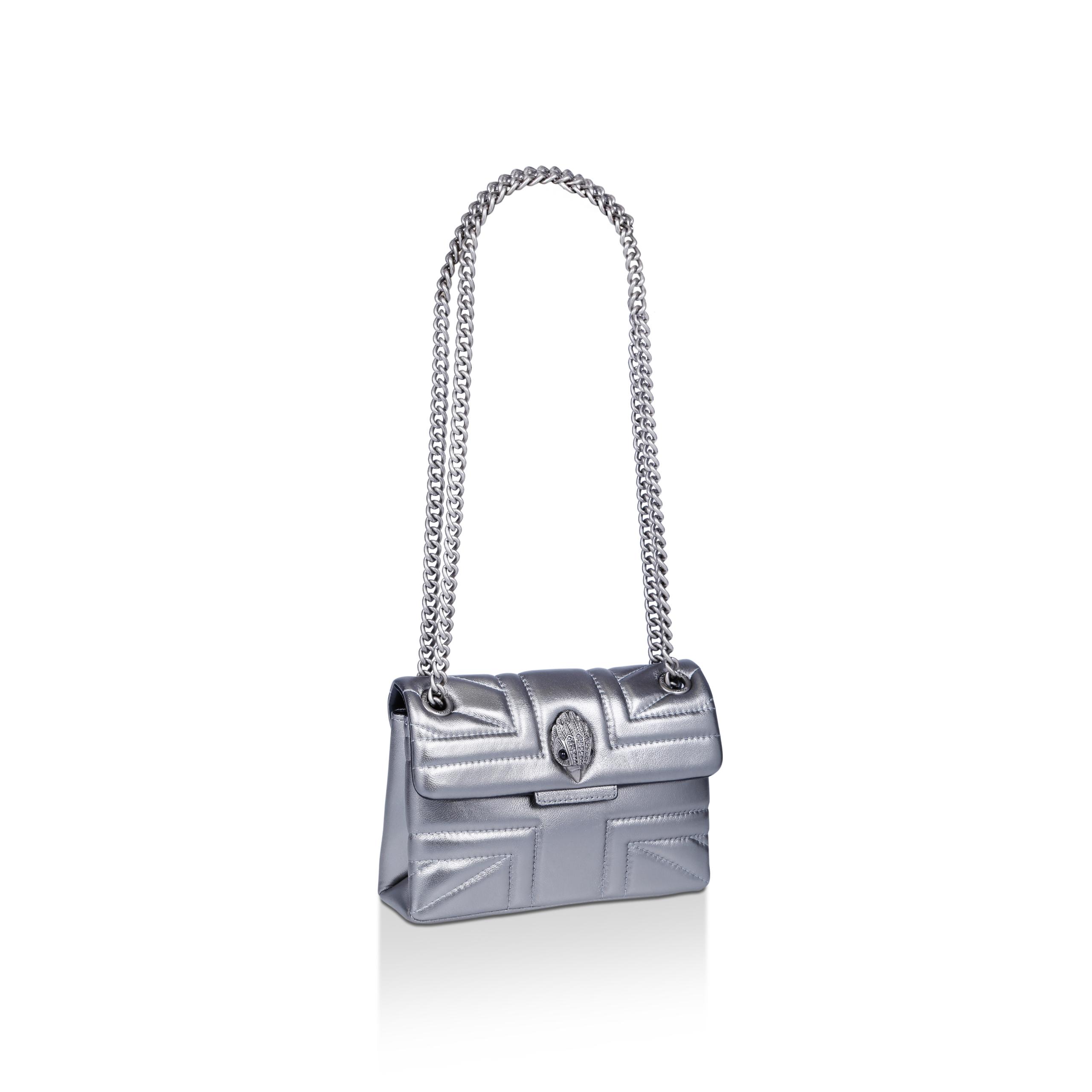 ★NlCK&NLCOLE★ CRYSTAL LEATHER MINI BOSTON BAG_SILVER LEATHER MINI BOSTON CRYSTAL BAG_SILVER ★NlCK&NLCOLE★
