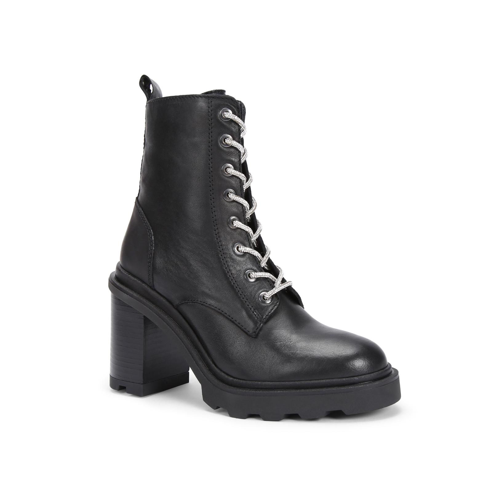 Carvela black 2024 lace up boots