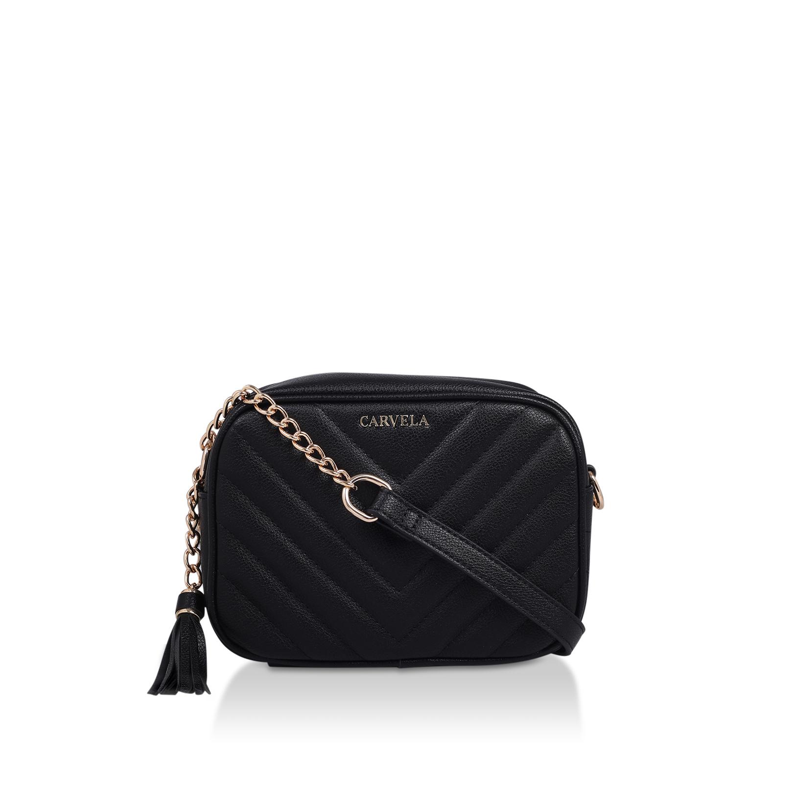 Carvela black 2025 crossbody bag