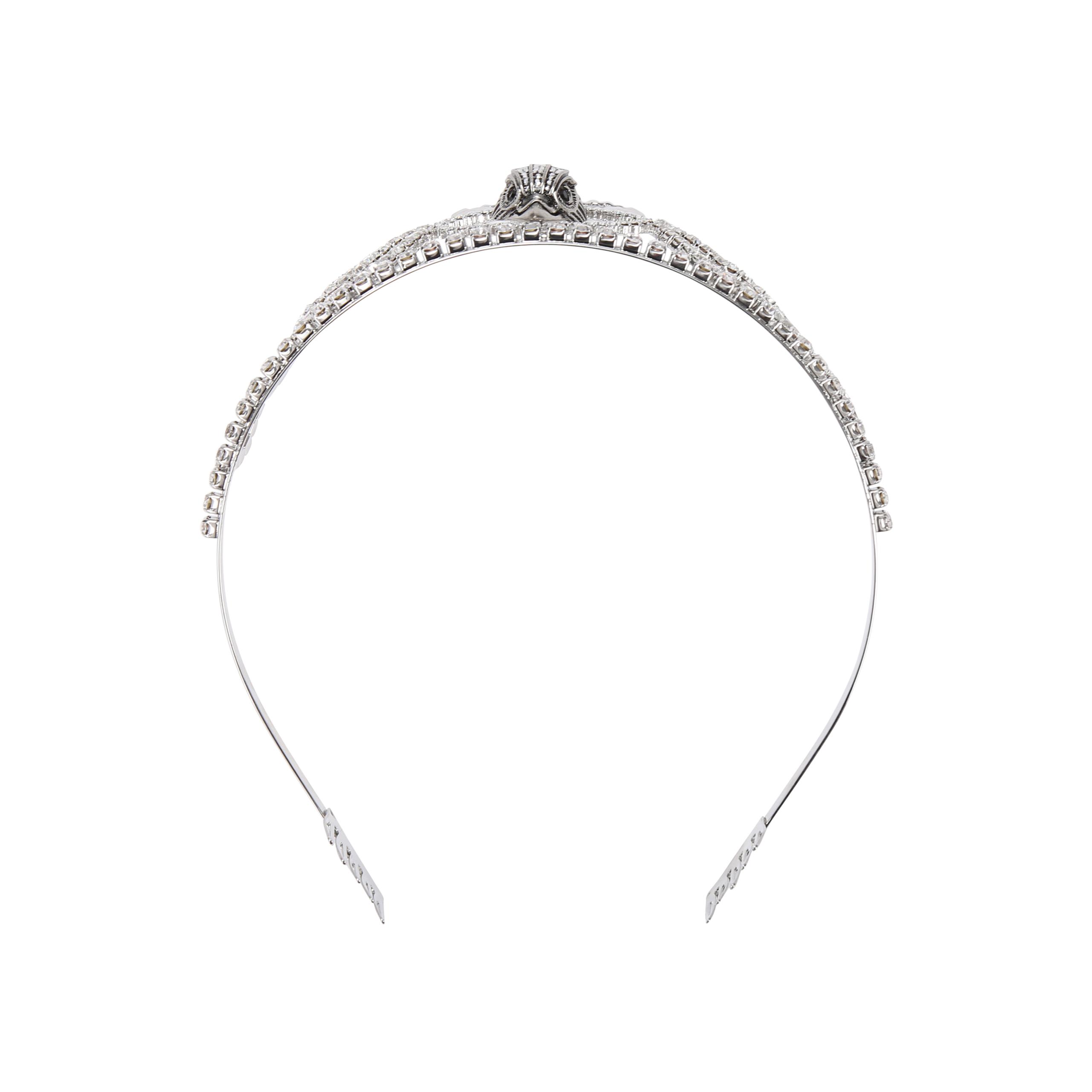 Kurt Geiger London Crystal Eagle Head Princess Tiara Silver CZ NEW CRYSTAL EAGLE RING Eagle Head Ring by KURT GEIGER LONDON main image 4
