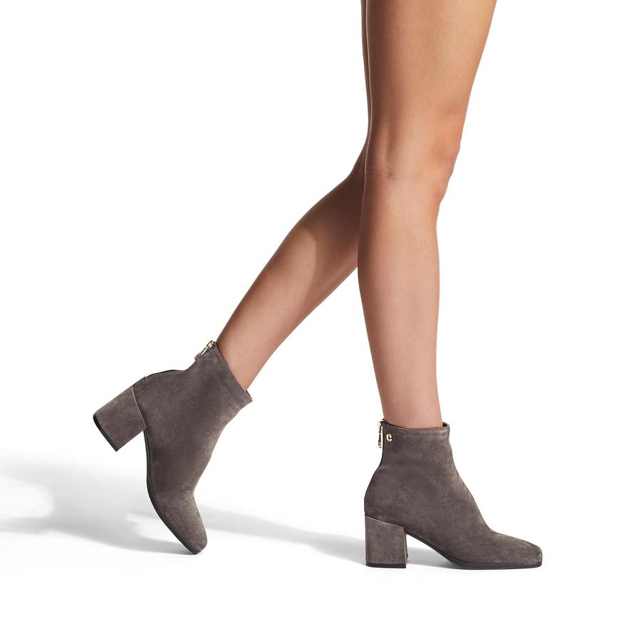 Grey short boots womens hotsell