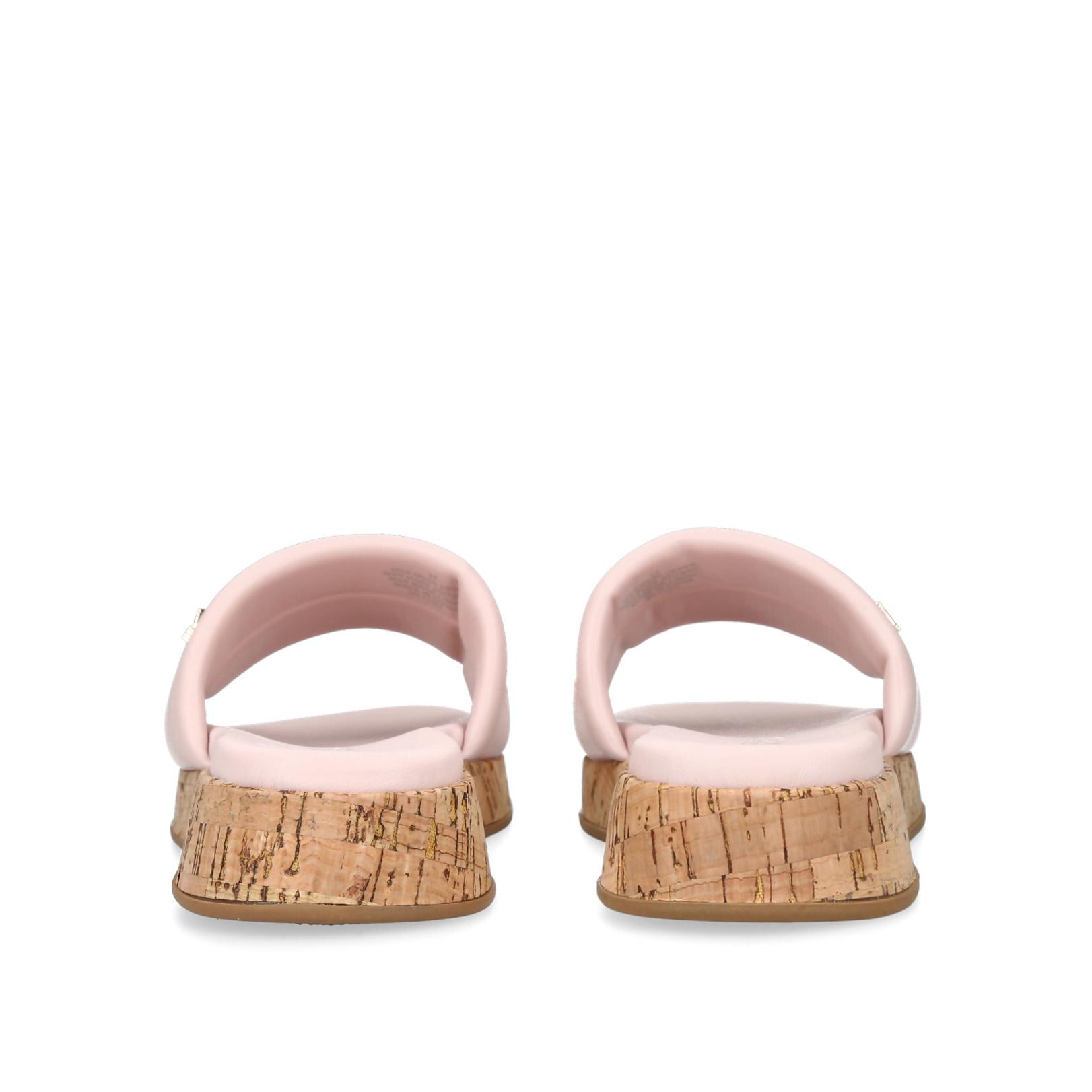 mule sandal quilted cloud blue calfskin