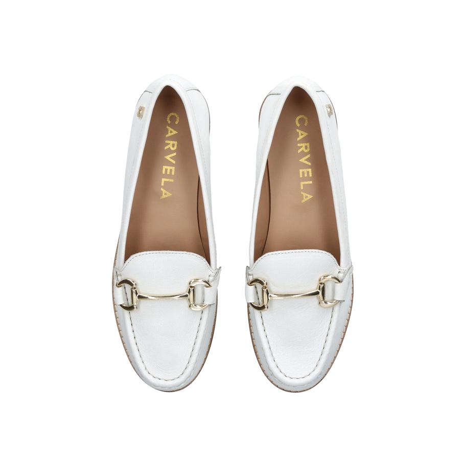 Carvela white loafers outlet
