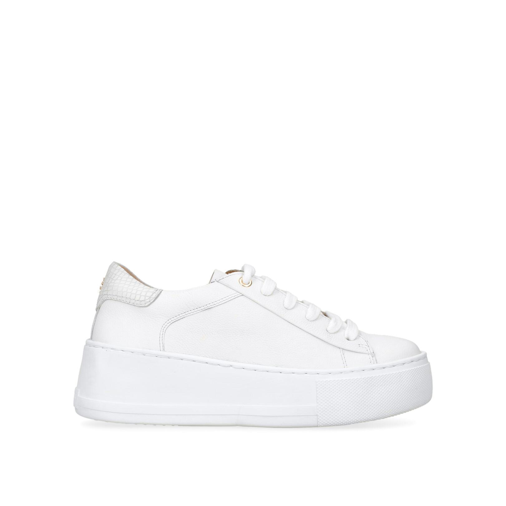 Kurt geiger store womens white trainers