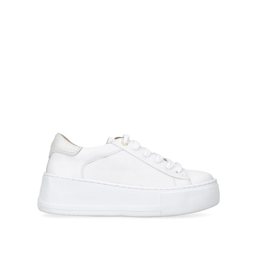 Kurt geiger white trainers top